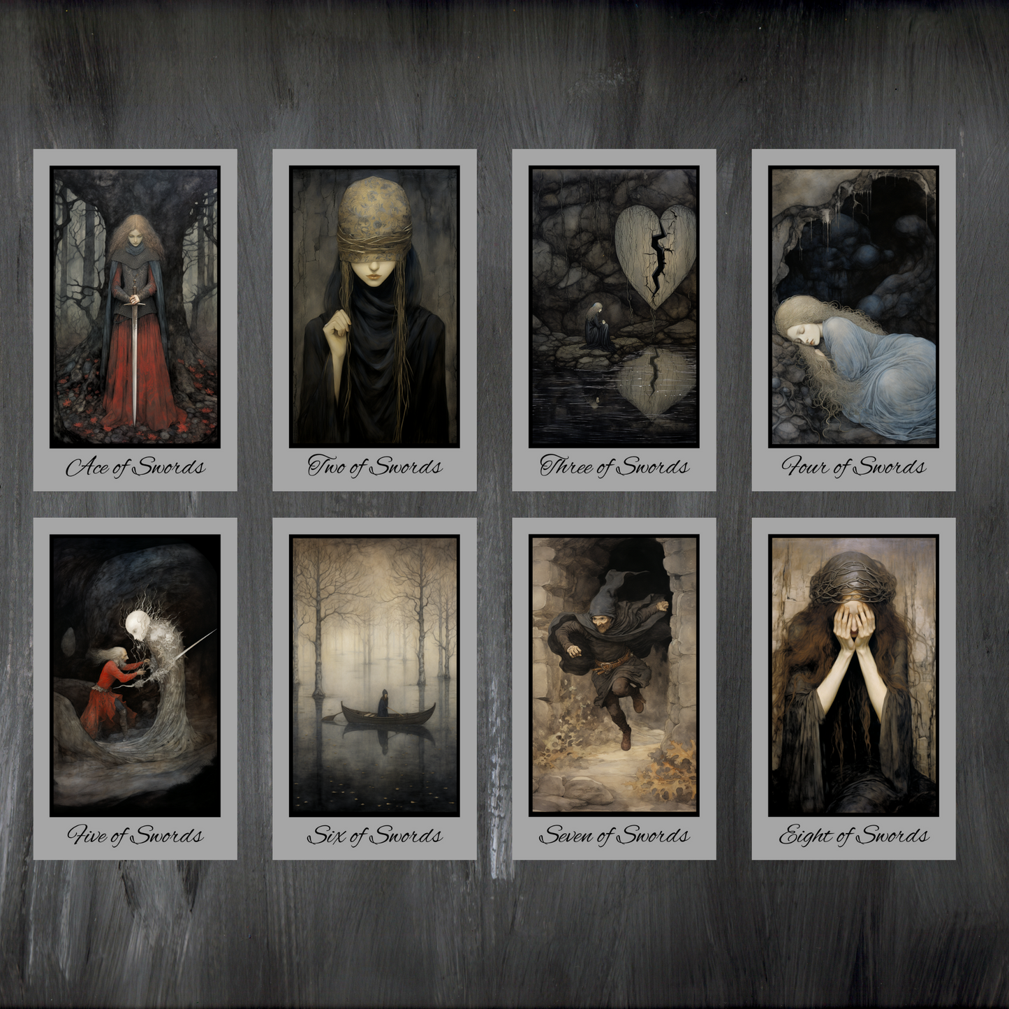 New!! Special Edition Silver Foil Shadow Fates Tarot by Hattie Thorn. Including Shadow Fates Tuck Box