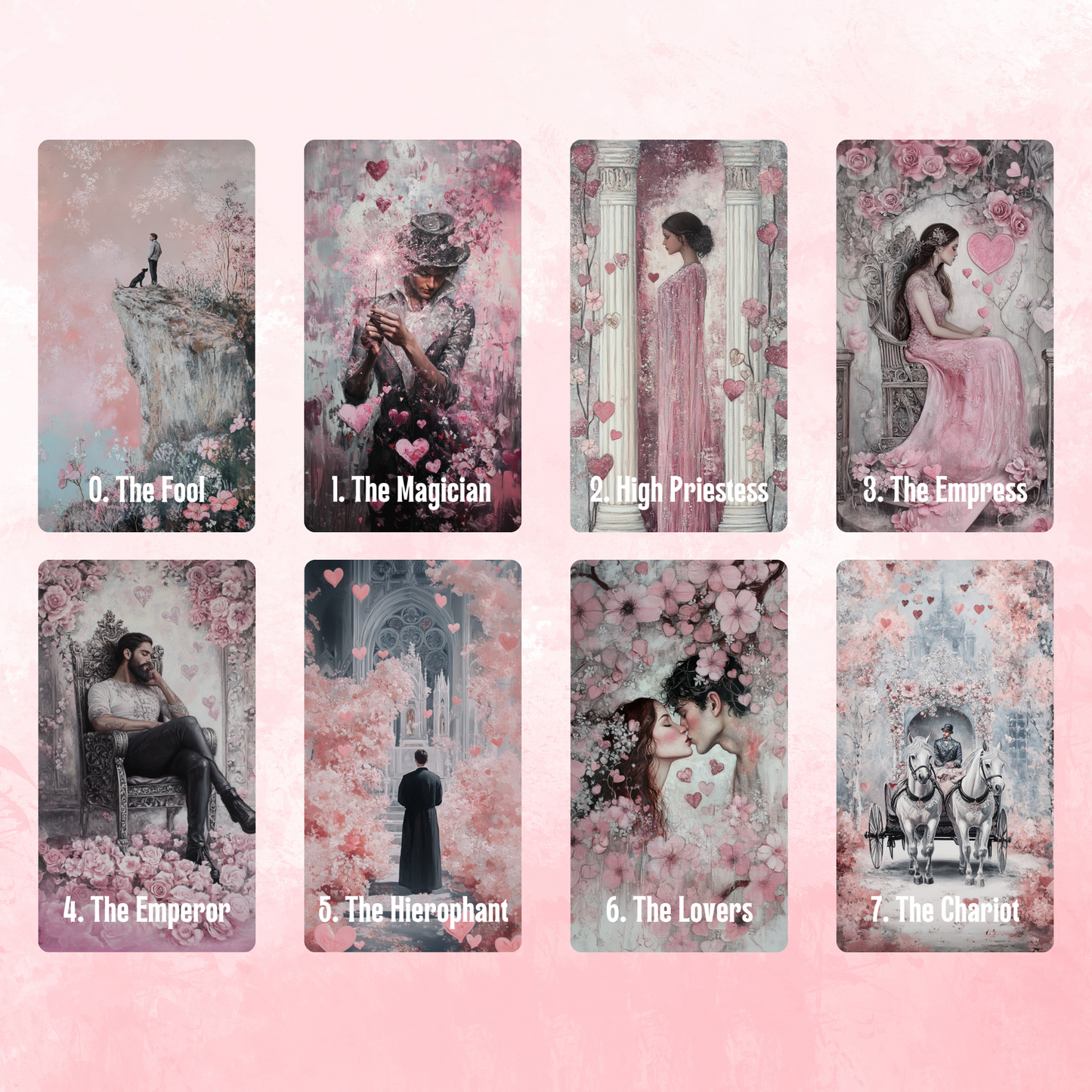 Lovers' Path Tarot by Hattie Thorn. Original Design 78 Card Deck inc Lovers' Path Tuck Box and Love Interpretation Guidebook