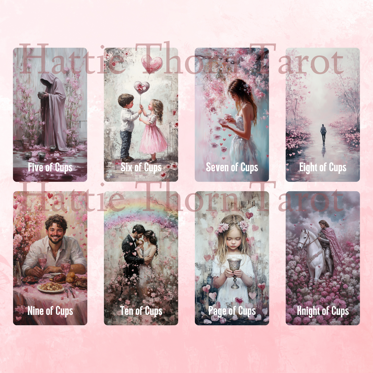 Lovers' Path Tarot by Hattie Thorn. Original Design 78 Card Deck inc Lovers' Path Tuck Box and Love Interpretation Guidebook
