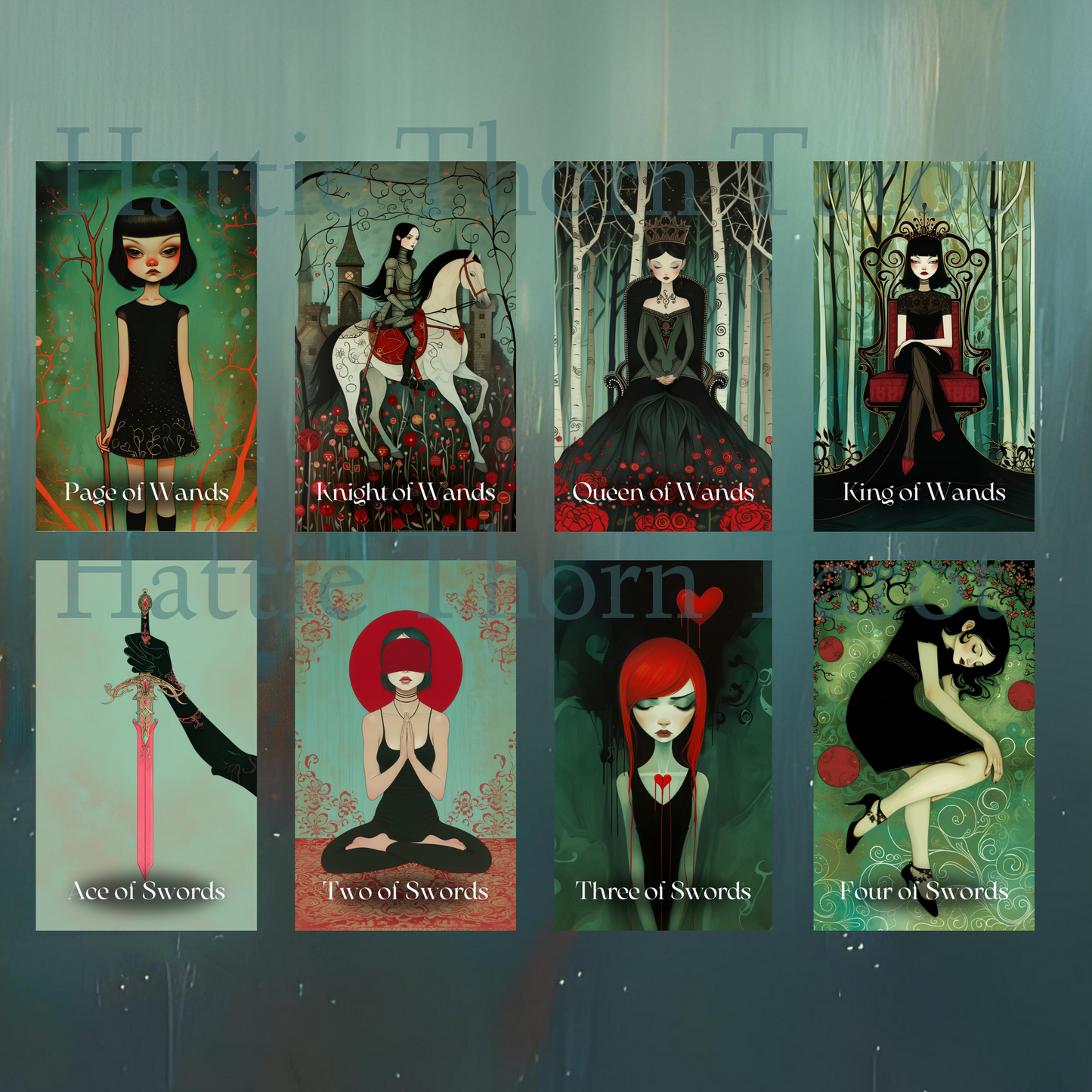 Mystic Maidens Tarot and Oracle Bundle by Hattie Thorn. 2 Deck Special!
