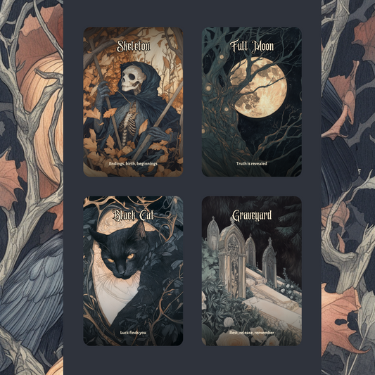 Hallowmere Oracle 🌫️ A 50-card oracle deck of spectral whispers and Victorian secrets.