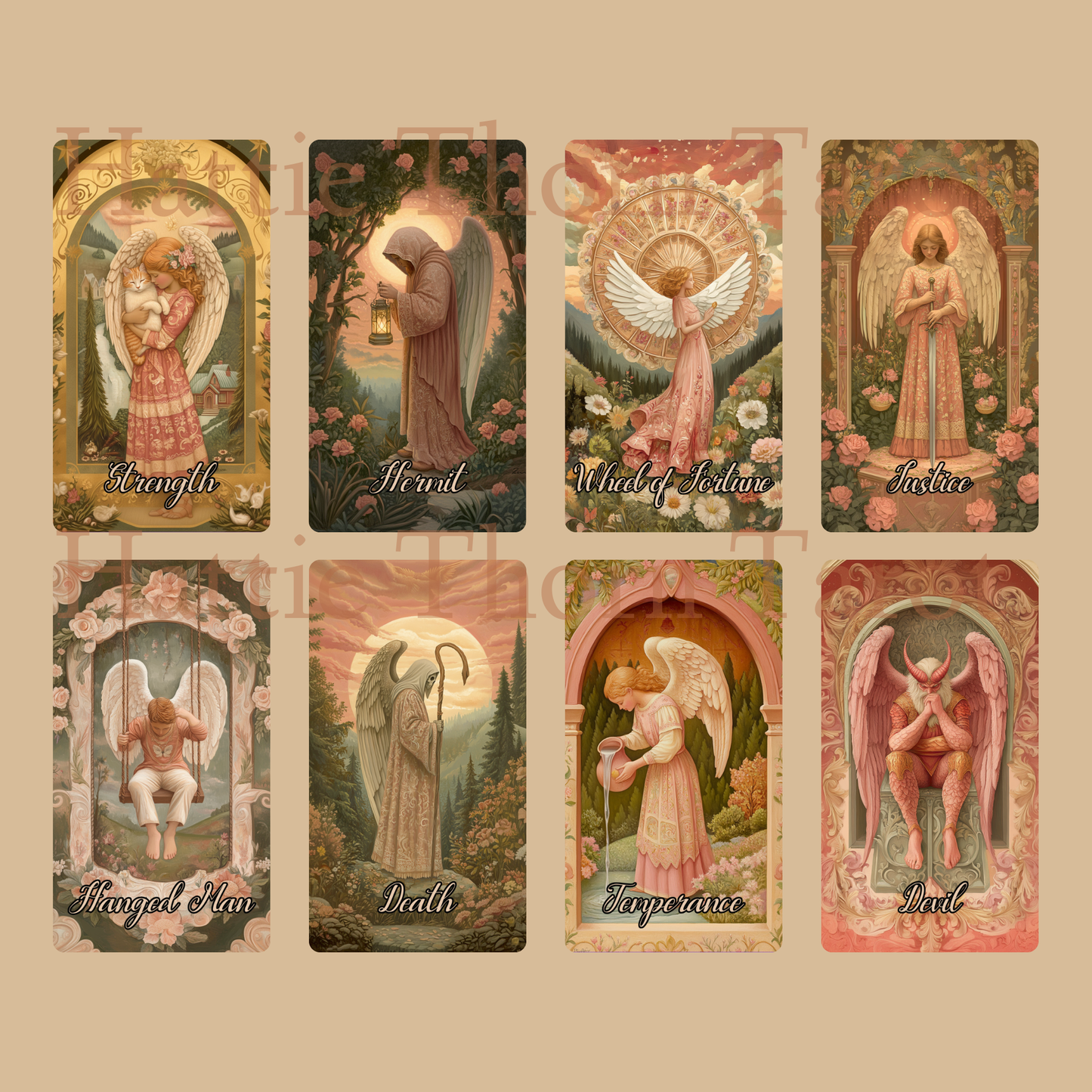 Angelic Bloom 👼 A Celestial 78-Card Deck of Divine Guidance by Hattie Thorn