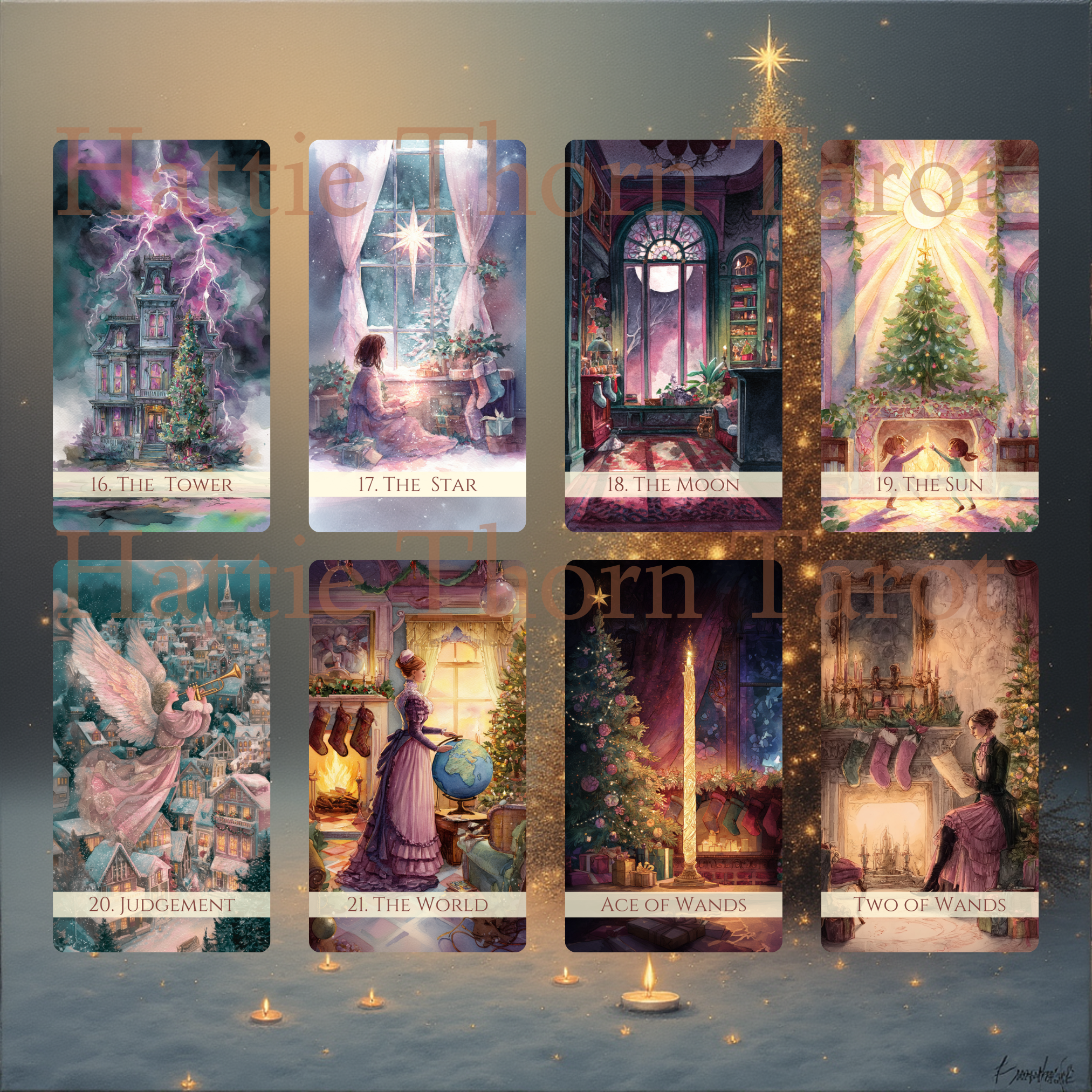 🎄 Festive Hearth Tarot 🎄 — Candlelight Readings by the Glow of a Victorian Christmas Fire