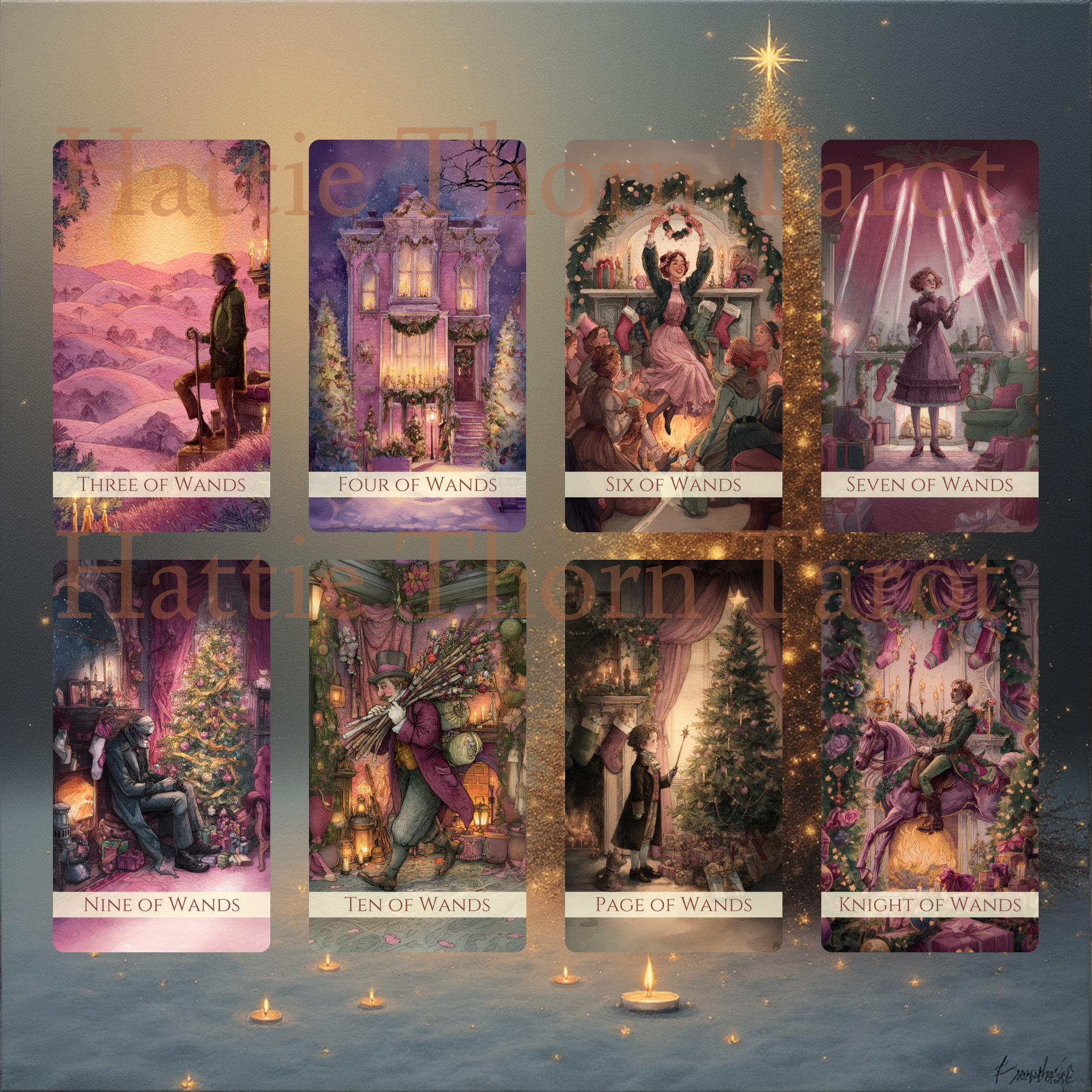 🎄 Festive Hearth Tarot 🎄 — Candlelight Readings by the Glow of a Victorian Christmas Fire