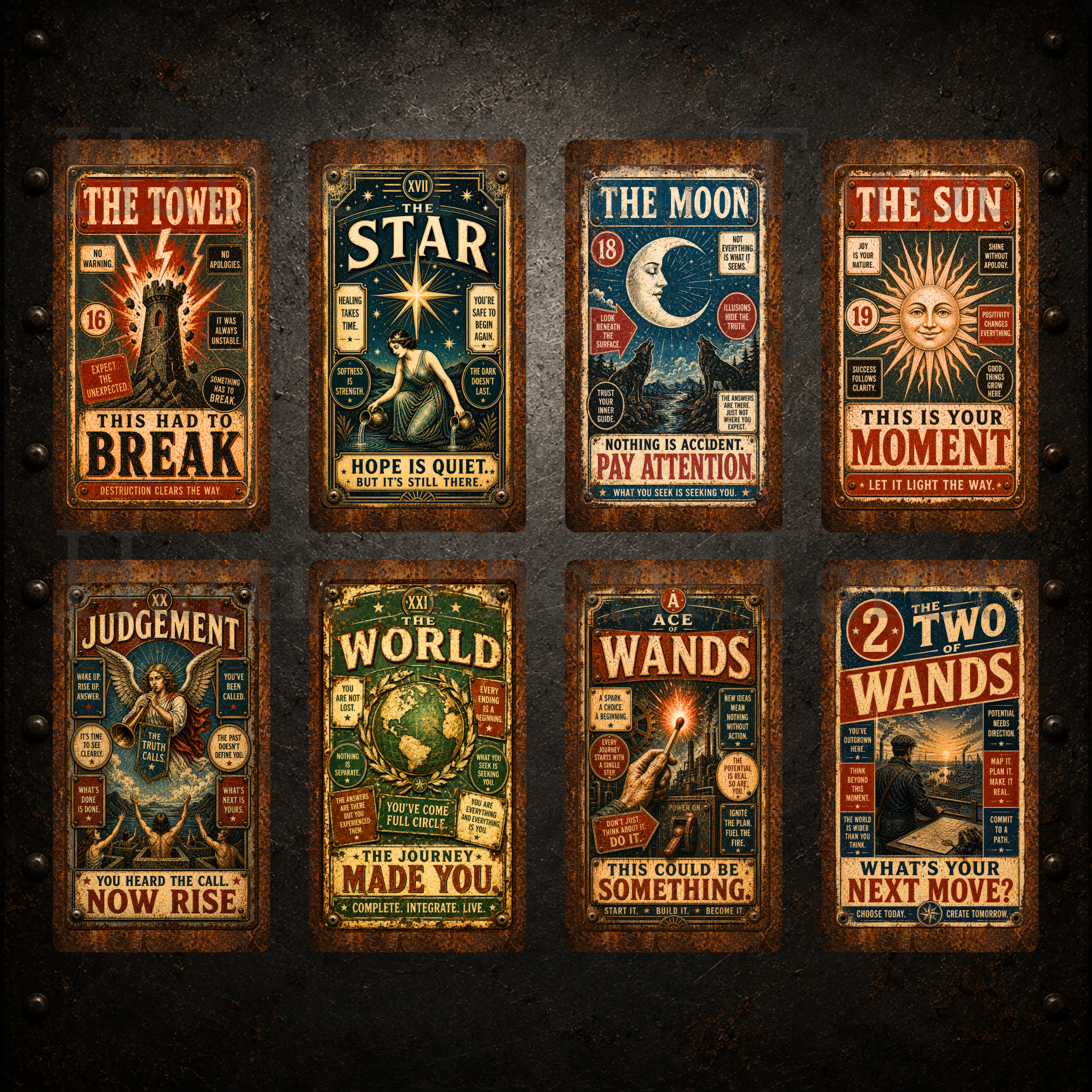 Forged in Truth Tarot ⚙️ Traditional wisdom. No-nonsense truth. Tarot messages in the style of times gone by.