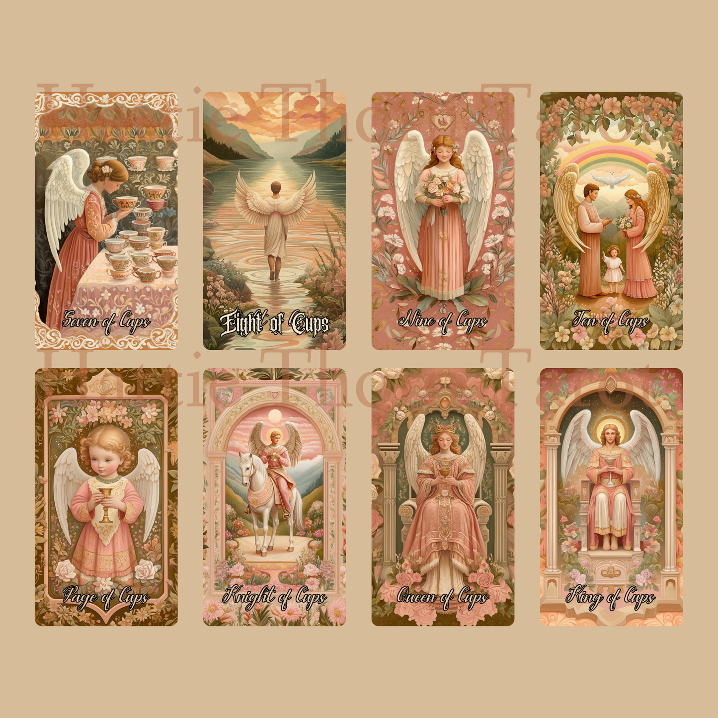 Angelic Bloom 👼 A Celestial 78-Card Deck of Divine Guidance by Hattie Thorn