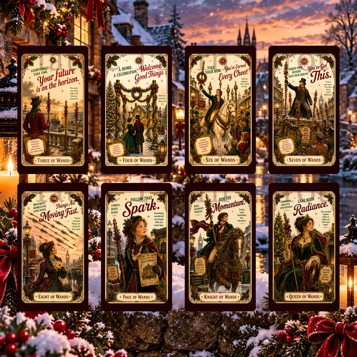 Good Tidings Tarot 🎄 A 78-card vintage Christmas deck of timeless wisdom, festive magic and guidance for every season