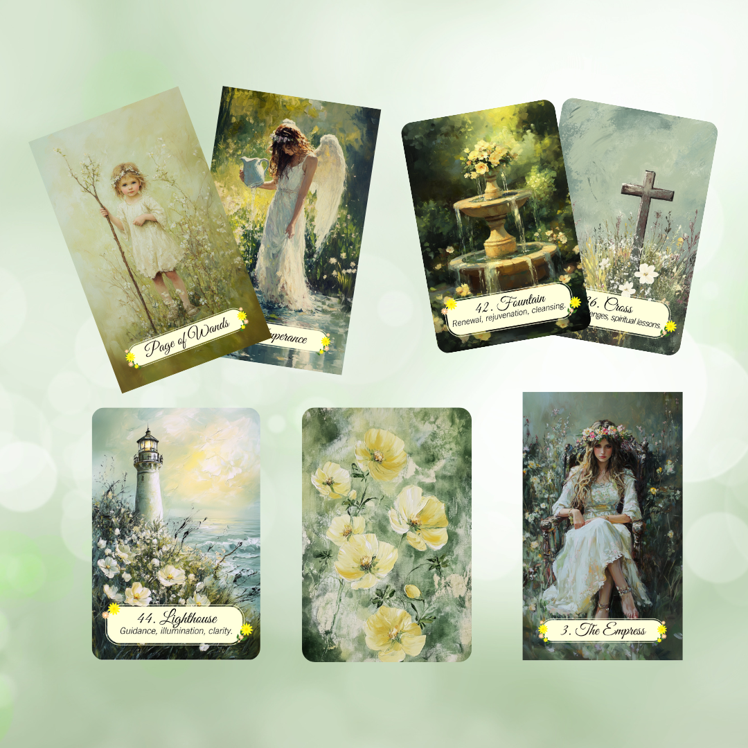 Spring Glade Tarot and Lenormand Bundle by Hattie Thorn. 2 Deck Special!