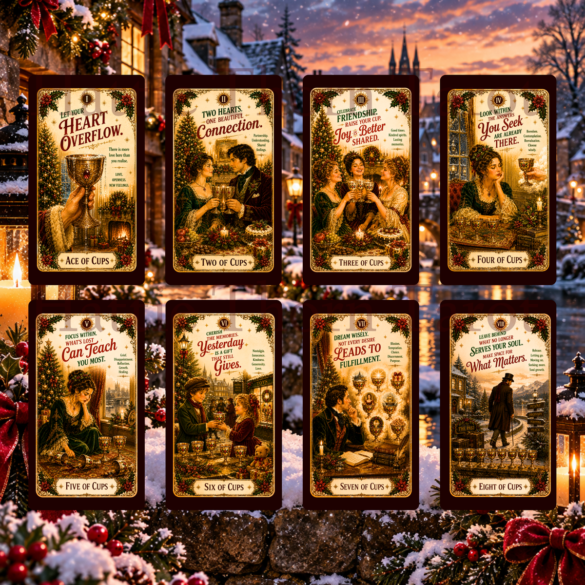 Good Tidings Tarot 🎄 A 78-card vintage Christmas deck of timeless wisdom, festive magic and guidance for every season
