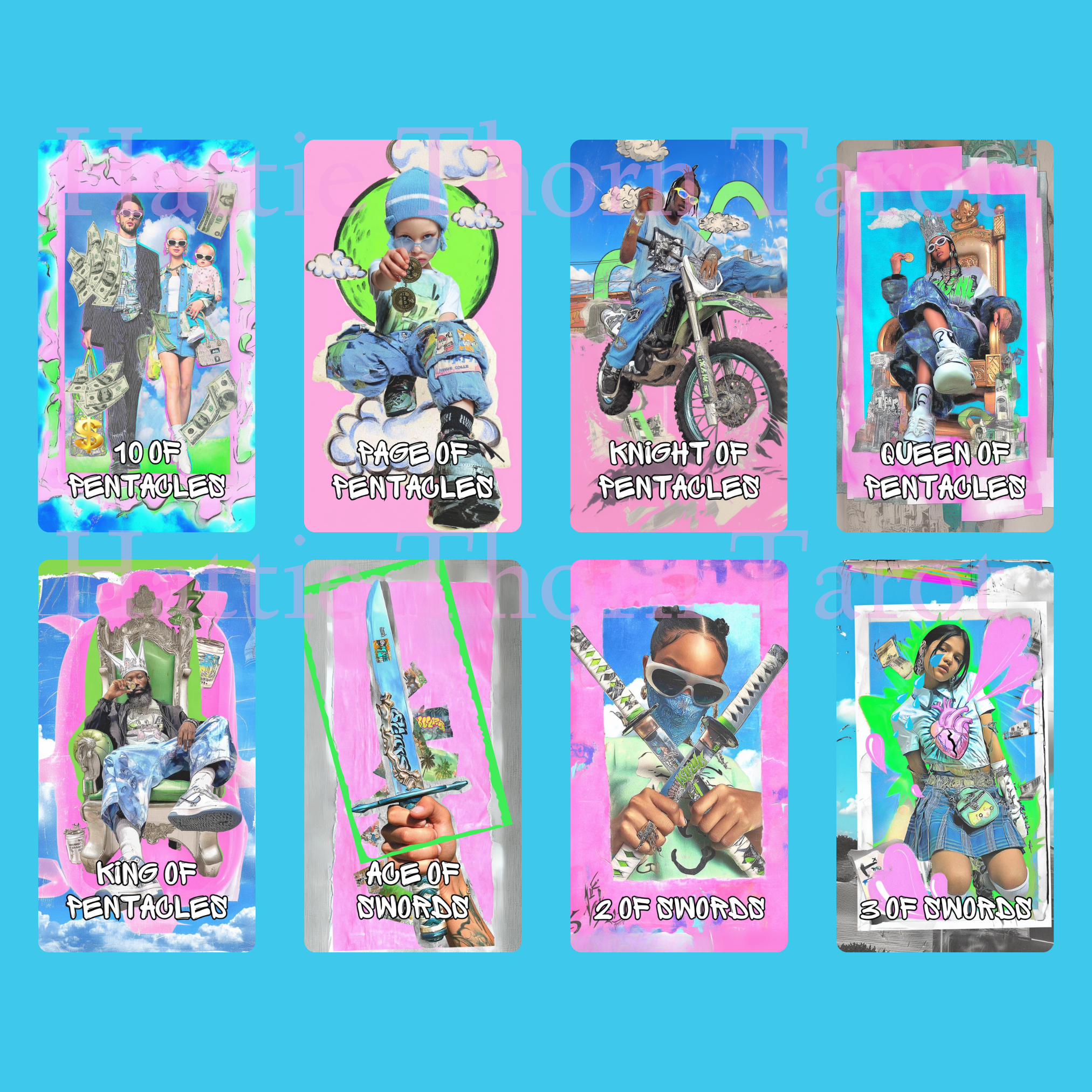 Street Prophets Tarot 🚧 Neon grit, graffiti wisdom, and city soul in every card.