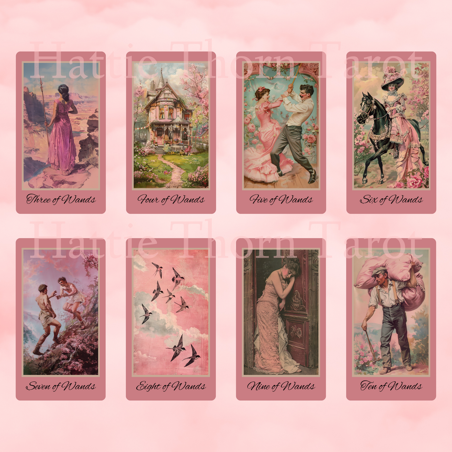 Victorian Muse Tarot by Hattie Thorn. Original Design 78 Card Deck Based on Rider Waite including Victorian Muse Tuck Box