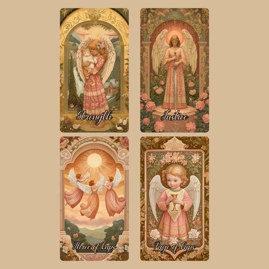 Angelic Bloom 👼 A Celestial 78-Card Deck of Divine Guidance by Hattie Thorn