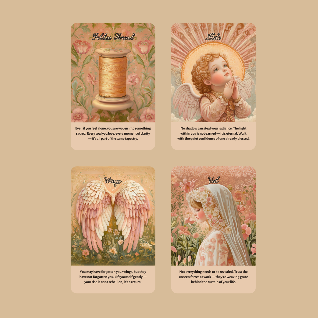 Angelic Bloom Oracle 👼 50 Angelic Insight Cards for Spiritual Connection