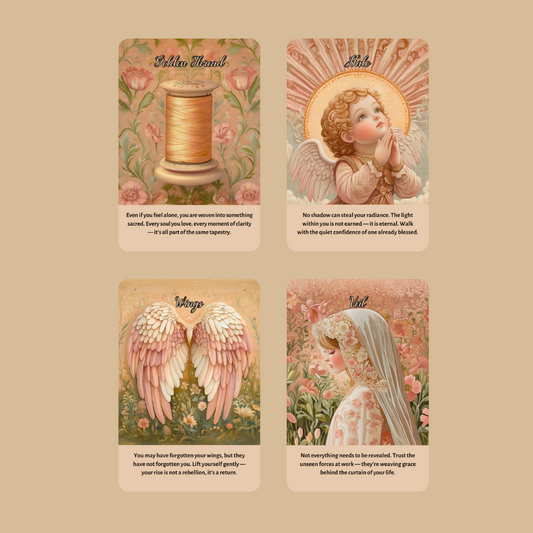 Angelic Bloom Oracle 👼 50 Angelic Insight Cards for Spiritual Connection
