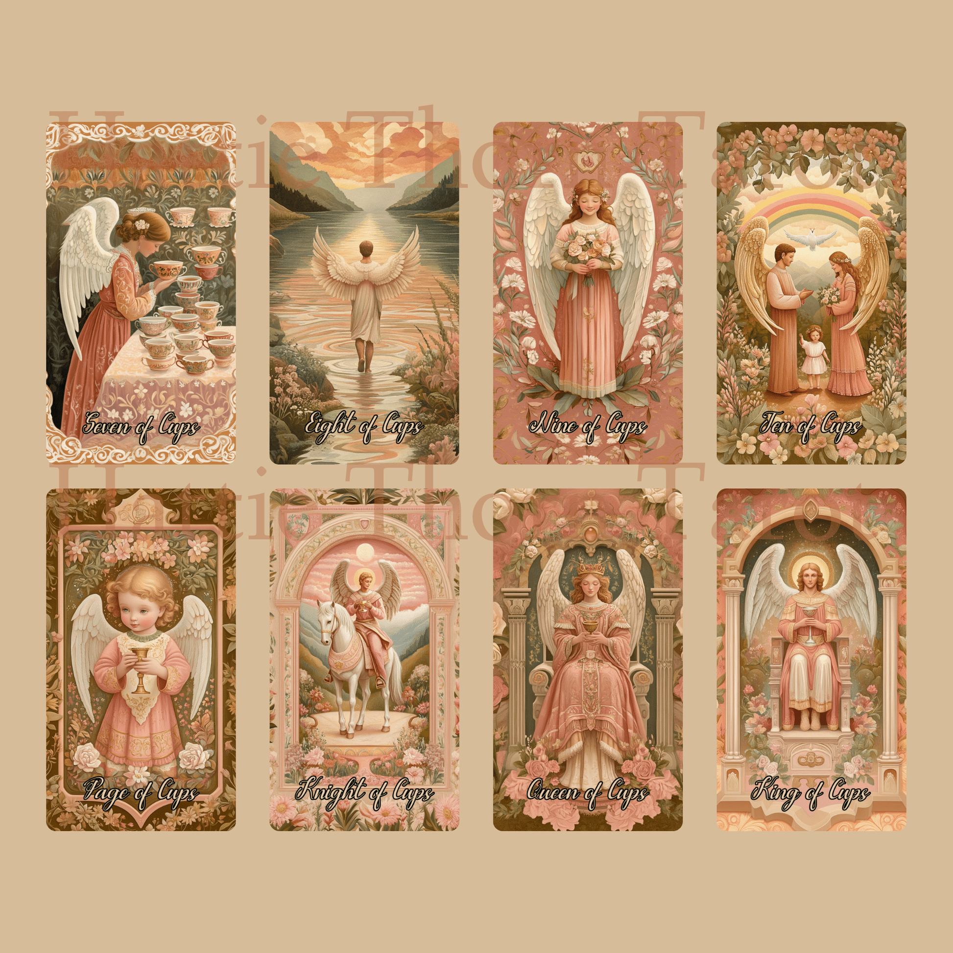 Angelic Bloom 👼 A Celestial 78 - Card Deck of Divine Guidance by Hattie Thorn - Hattie Thorn Tarot