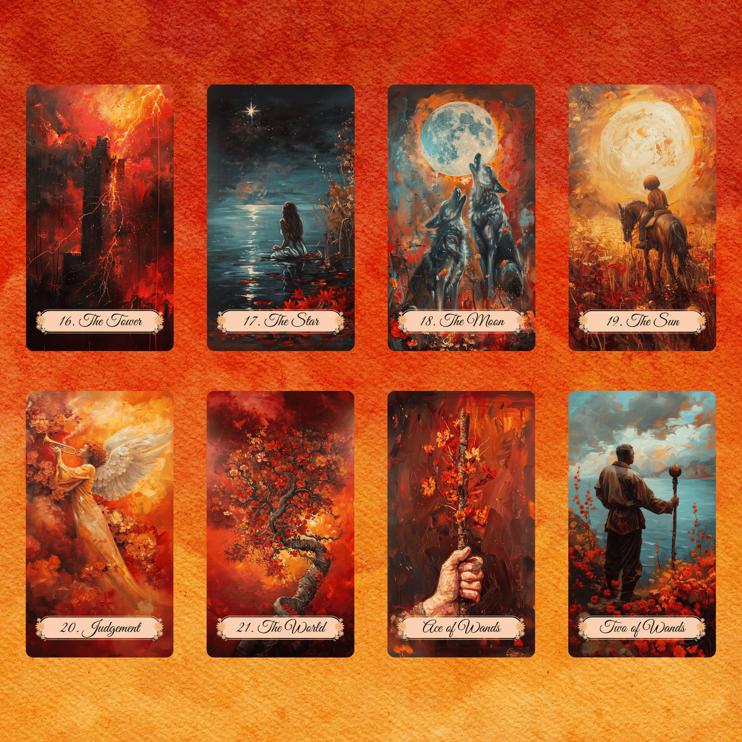 Autumn Fields Tarot 🍂 A 78 - card tarot deck wrapped in harvest hues, gentle insight, and grounded reflection - Hattie Thorn Tarot