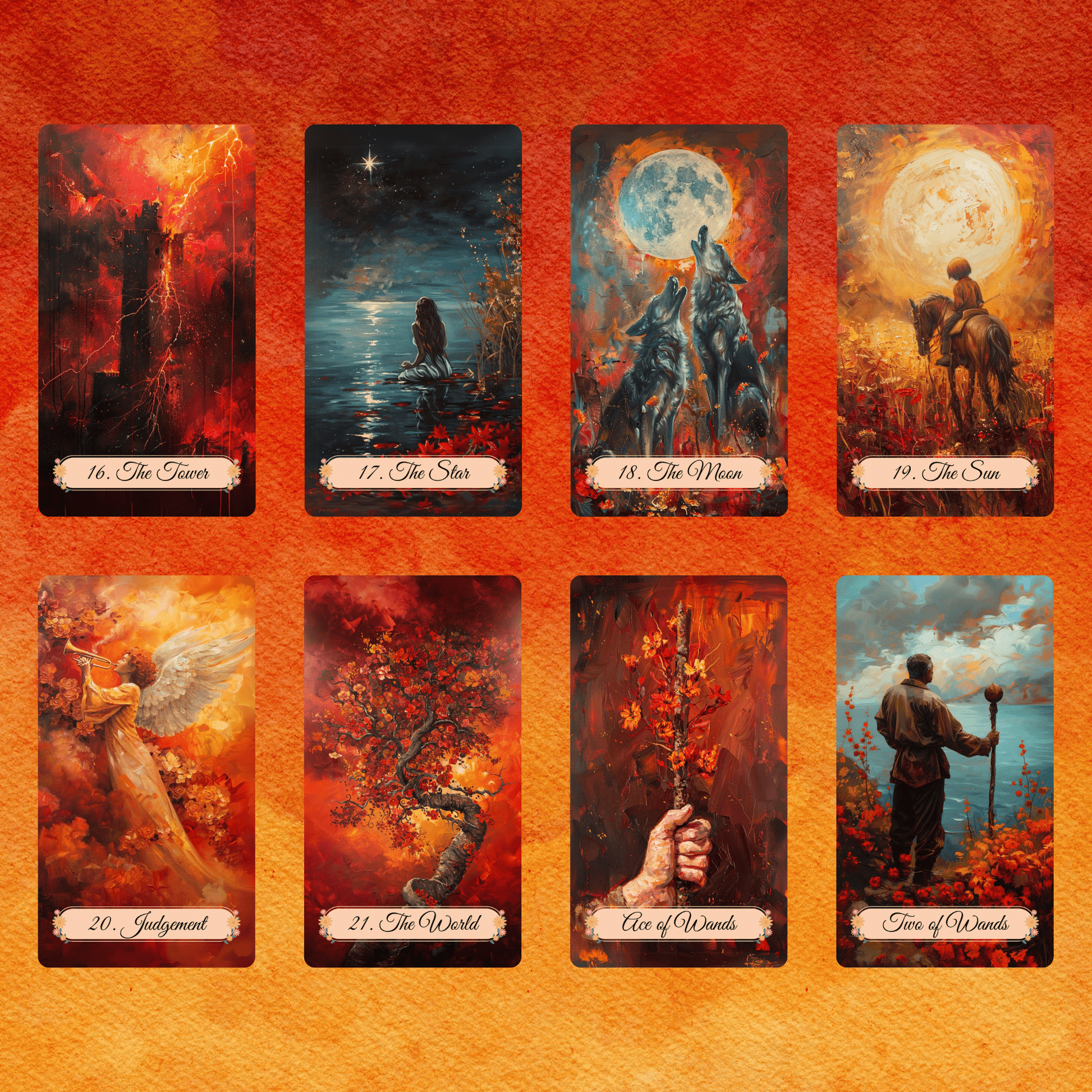 Autumn Fields Tarot 🍂 A 78 - card tarot deck wrapped in harvest hues, gentle insight, and grounded reflection - Hattie Thorn Tarot