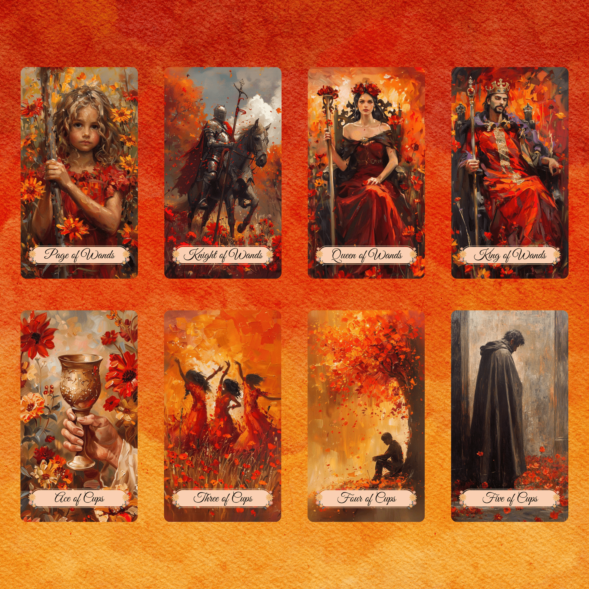 Autumn Fields Tarot 🍂 A 78 - card tarot deck wrapped in harvest hues, gentle insight, and grounded reflection - Hattie Thorn Tarot