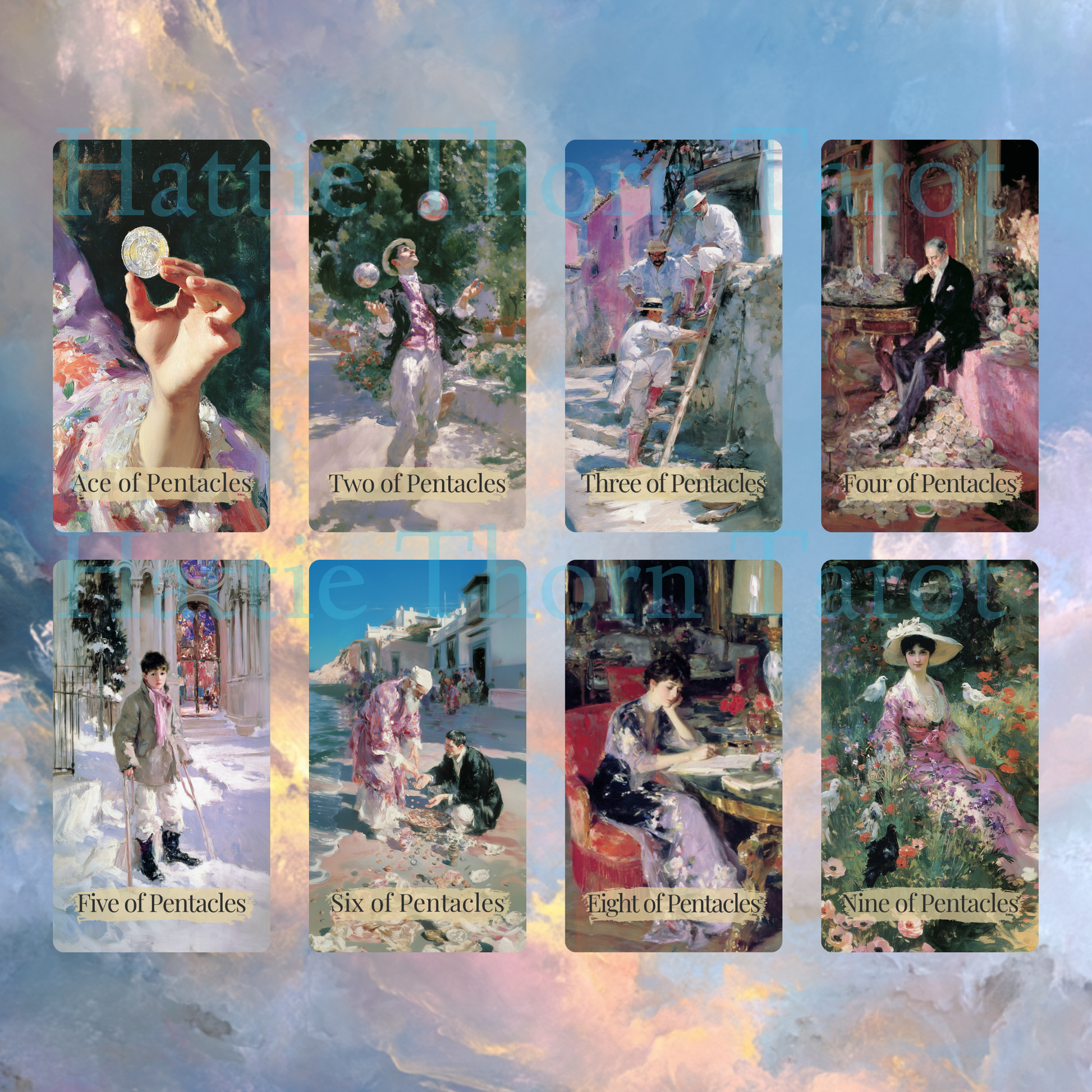 Belle Lumière Tarot 🌤️ A luminous fine art tarot deck inspired by light, movement, and painterly beauty - Hattie Thorn Tarot