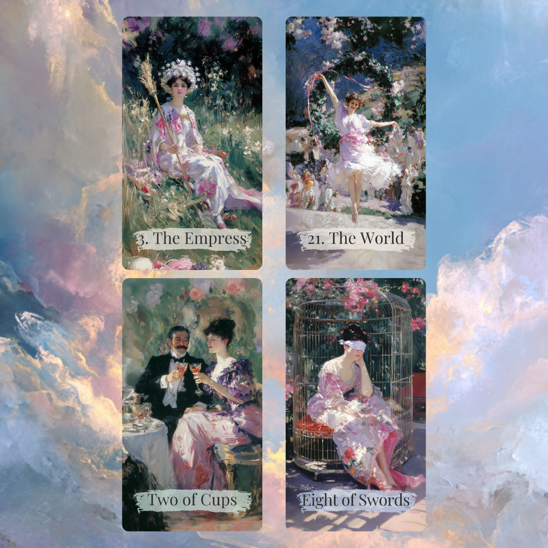 Belle Lumière Tarot 🌤️ A luminous fine art tarot deck inspired by light, movement, and painterly beauty - Hattie Thorn Tarot