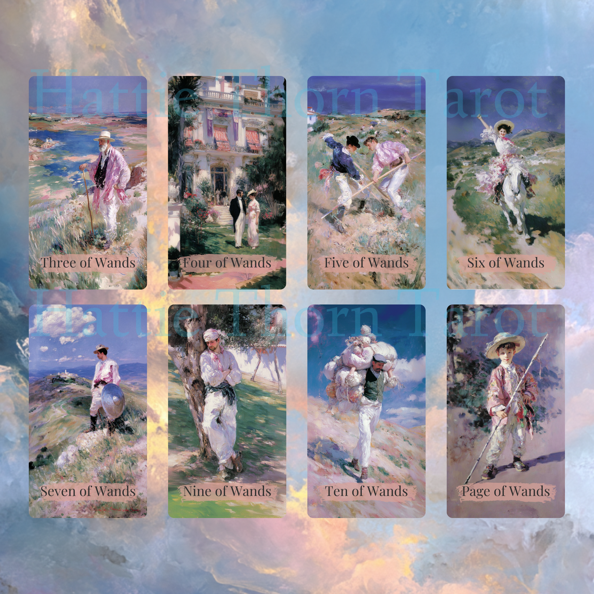 Belle Lumière Tarot 🌤️ A luminous fine art tarot deck inspired by light, movement, and painterly beauty - Hattie Thorn Tarot