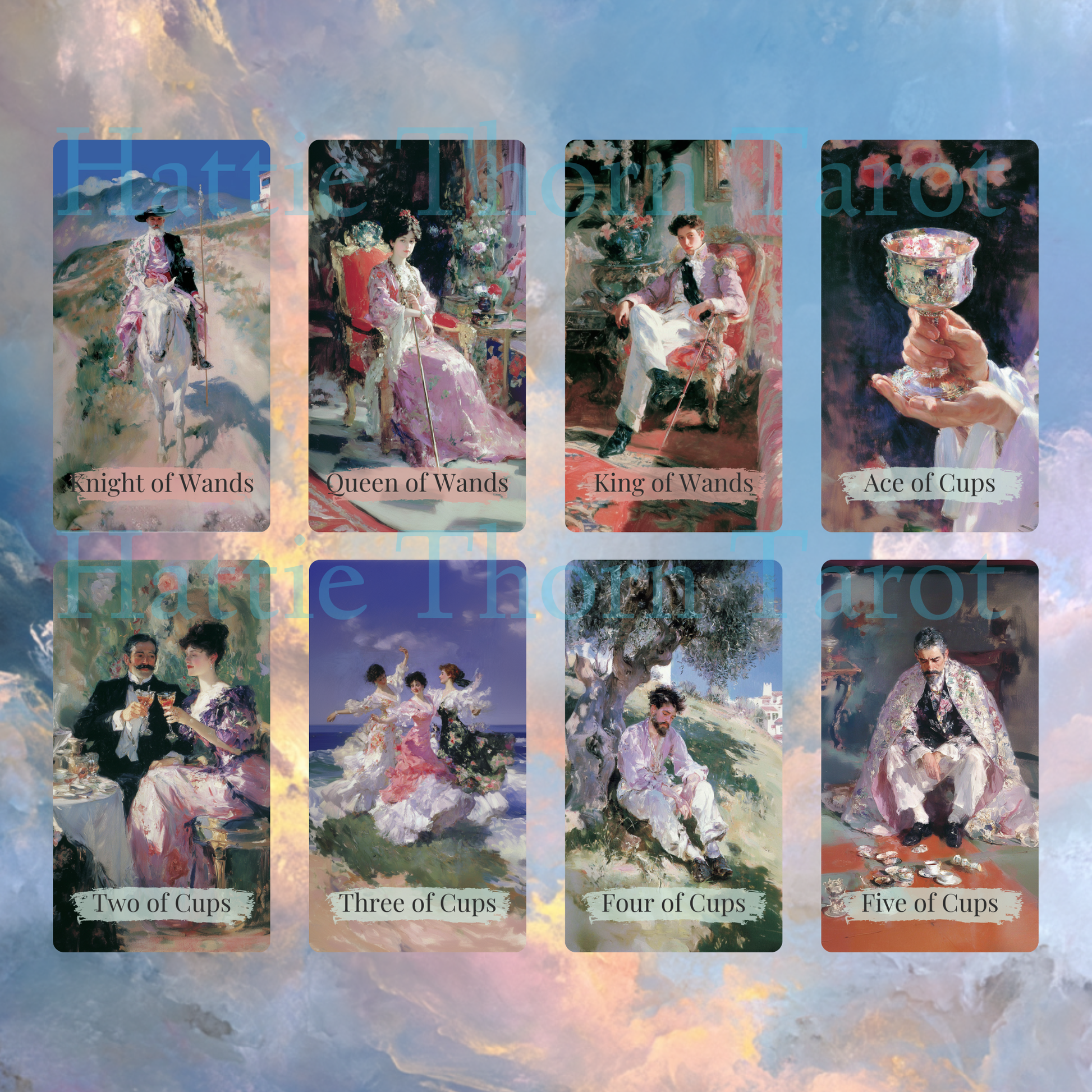 Belle Lumière Tarot 🌤️ A luminous fine art tarot deck inspired by light, movement, and painterly beauty - Hattie Thorn Tarot