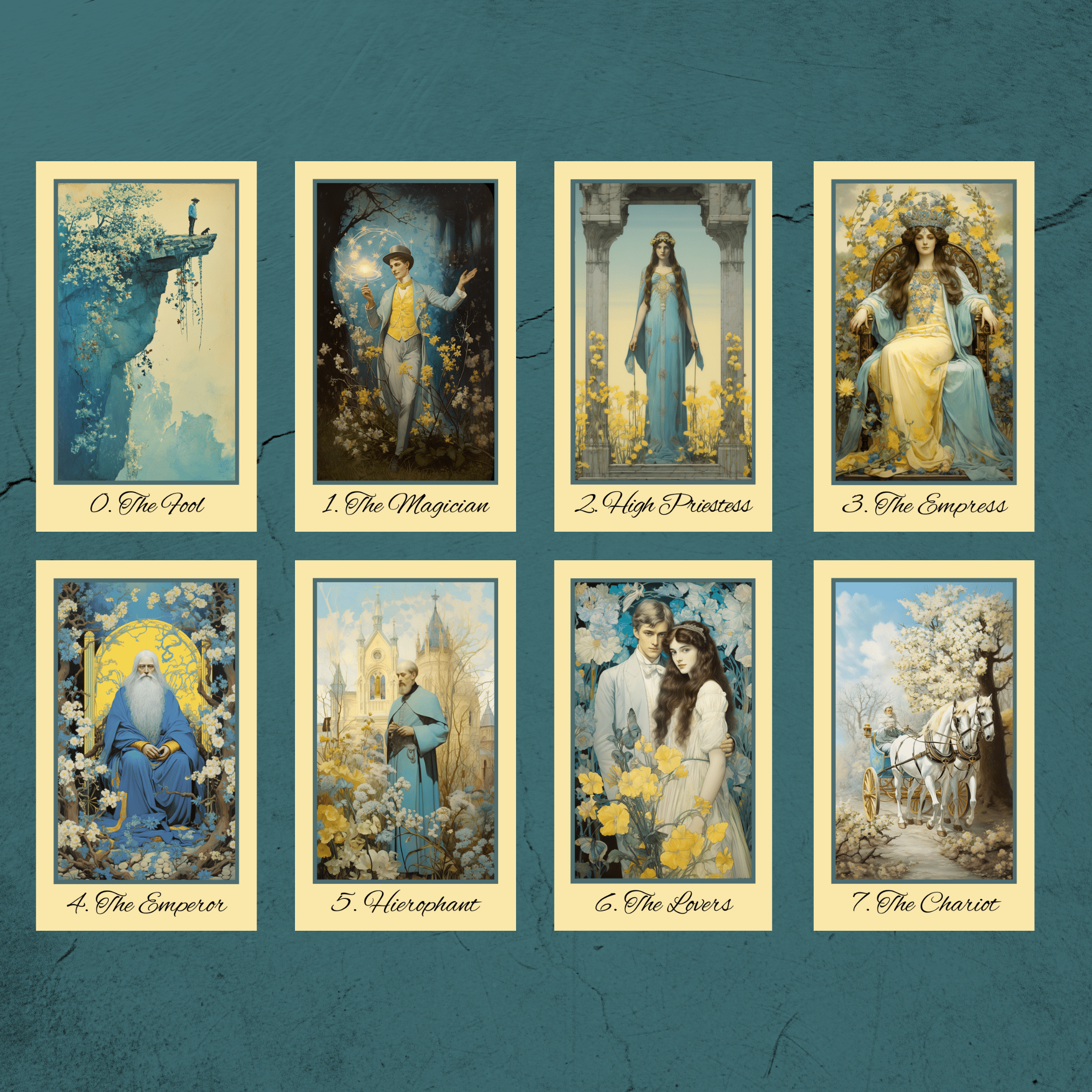 Bygone Spring Tarot 🌼 A vintage - inspired tarot deck blooming with pastel charm and springtime nostalgia - Hattie Thorn Tarot