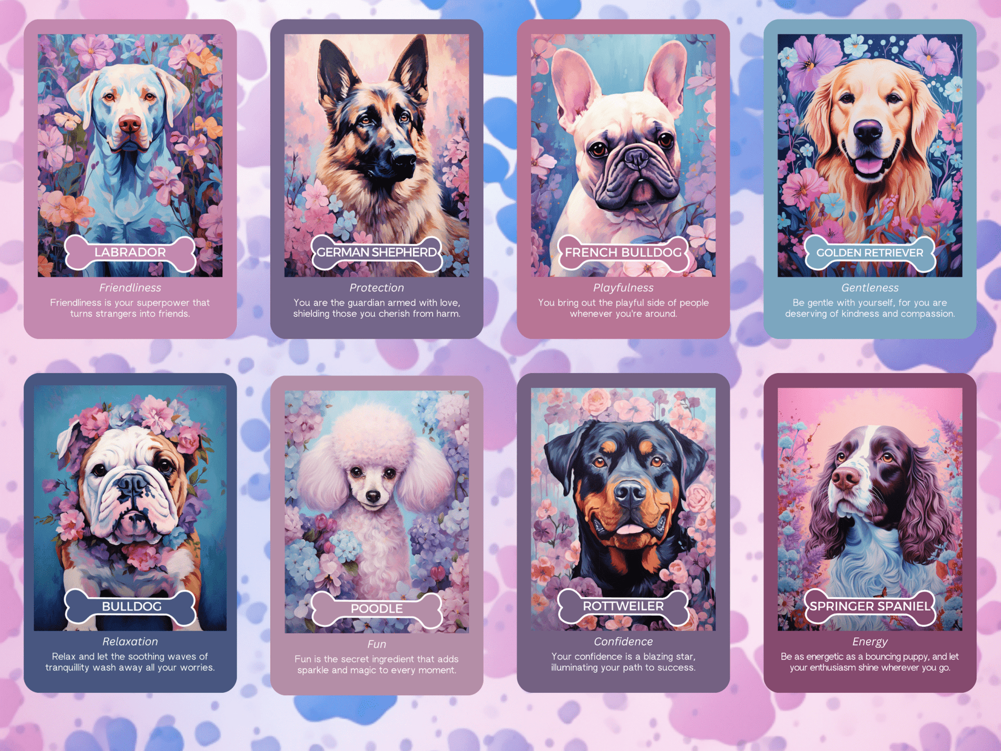 Dogs and Daisies Oracle 🐾 Loyal companions, blooming wisdom. - Hattie Thorn Tarot