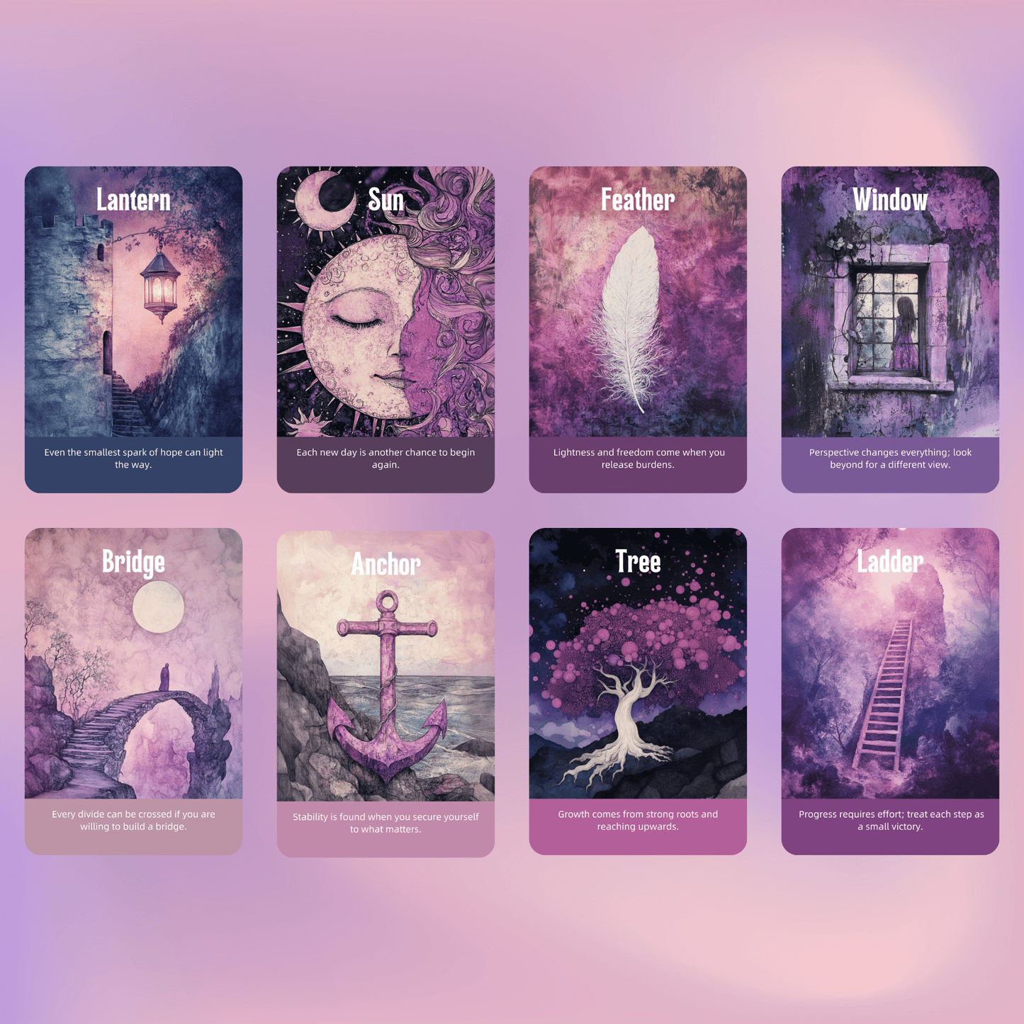 Enchanted Veil Tarot & Oracle Bundle 👁‍🗨 A delicate 2 - deck set of pastel insight, hidden truths, and gentle enchantment - Hattie Thorn Tarot