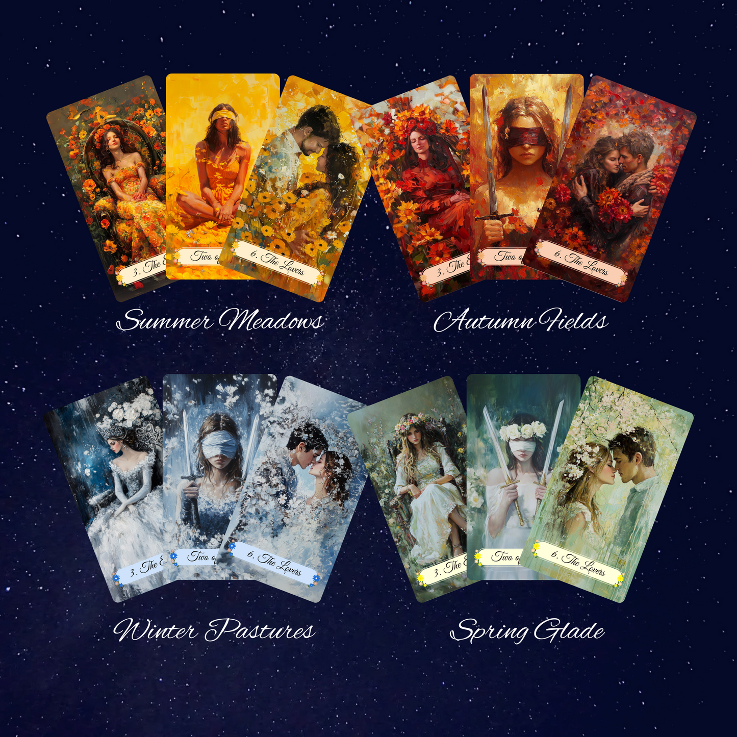 The Four Seasons of Tarot Complete Bundle - 4 Deck Special