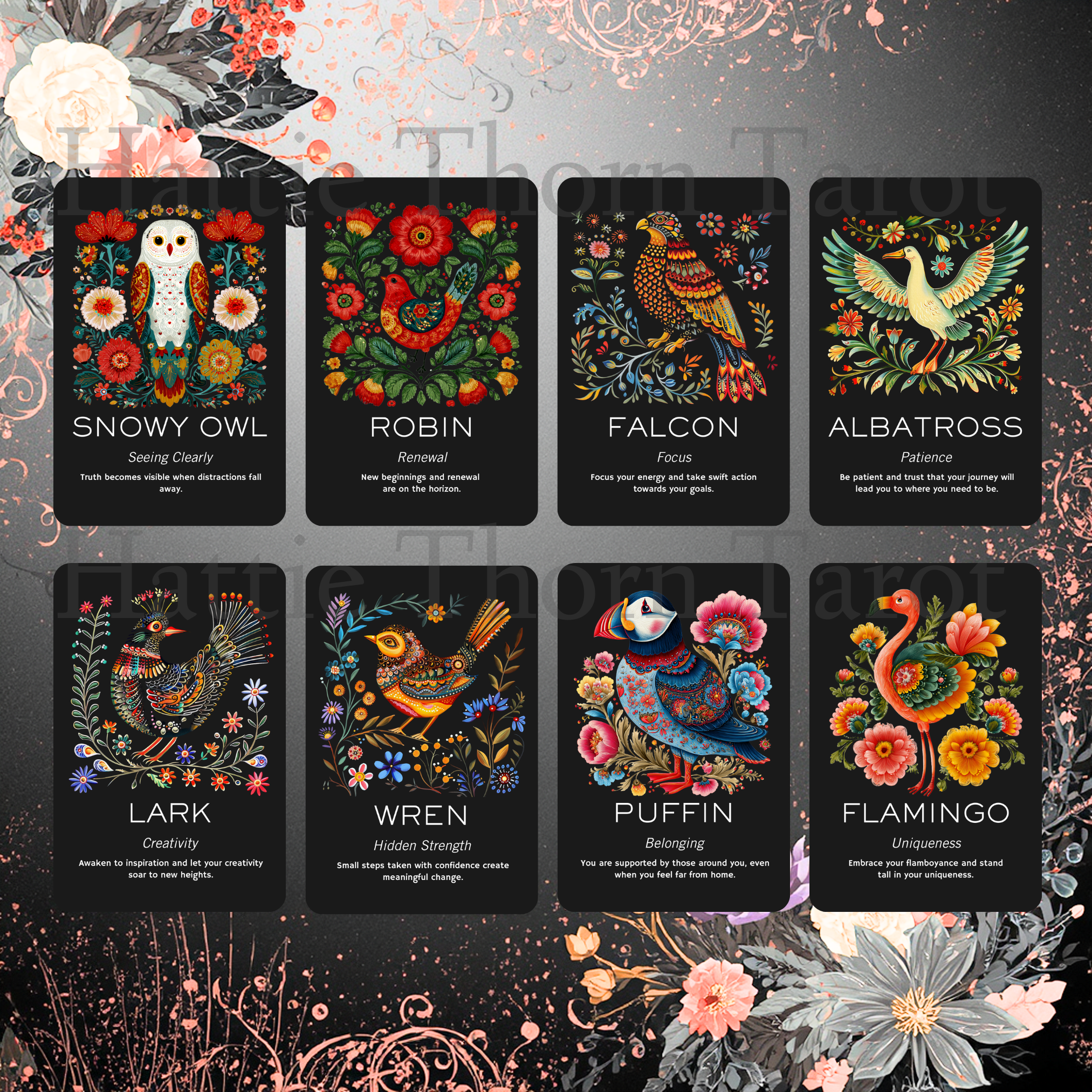 🐦‍⬛ Folk Birds Oracle — A Whisper of Hedgerow Magic & Feathered Wisdom 🐦‍⬛ - Hattie Thorn Tarot