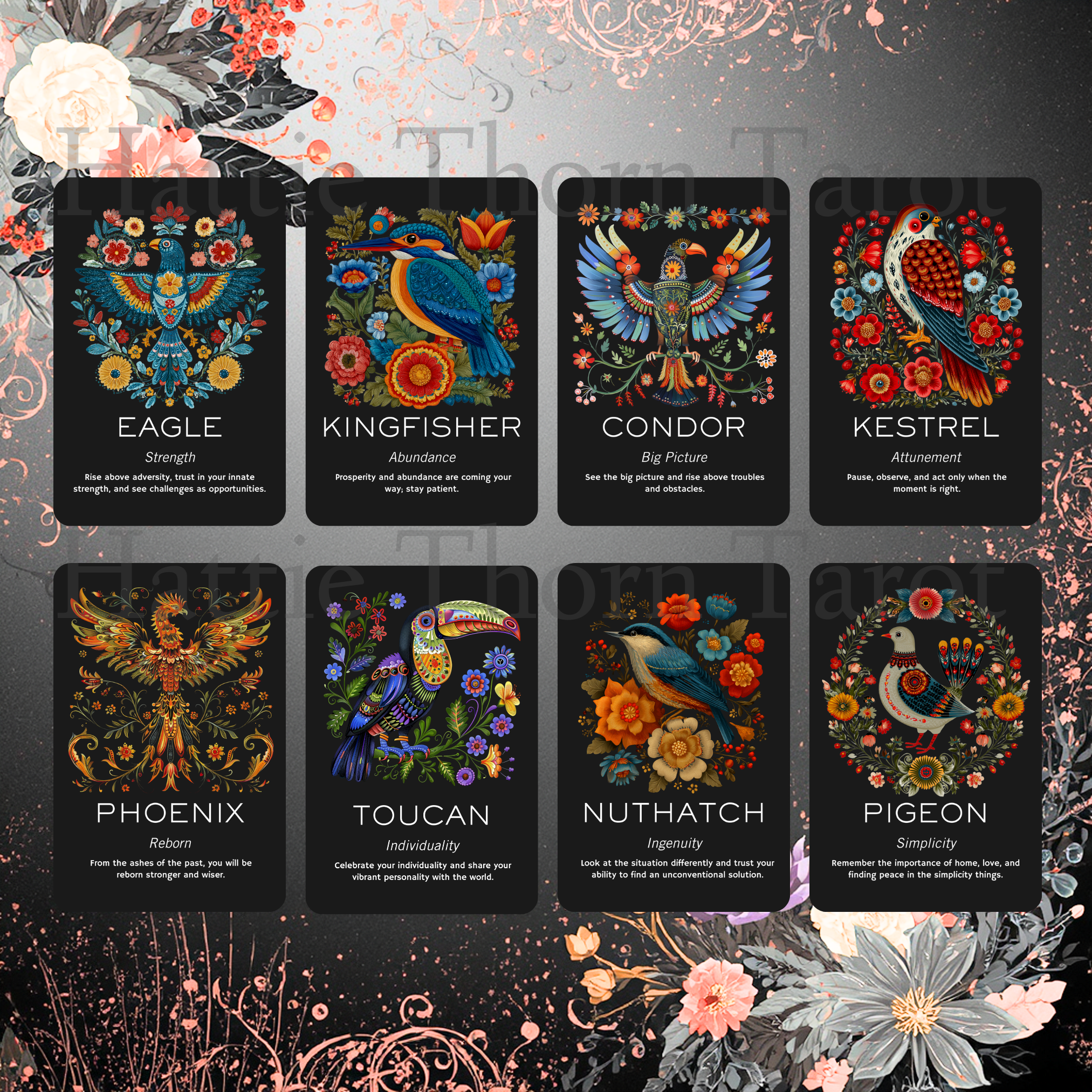 🐦‍⬛ Folk Birds Oracle — A Whisper of Hedgerow Magic & Feathered Wisdom 🐦‍⬛ - Hattie Thorn Tarot