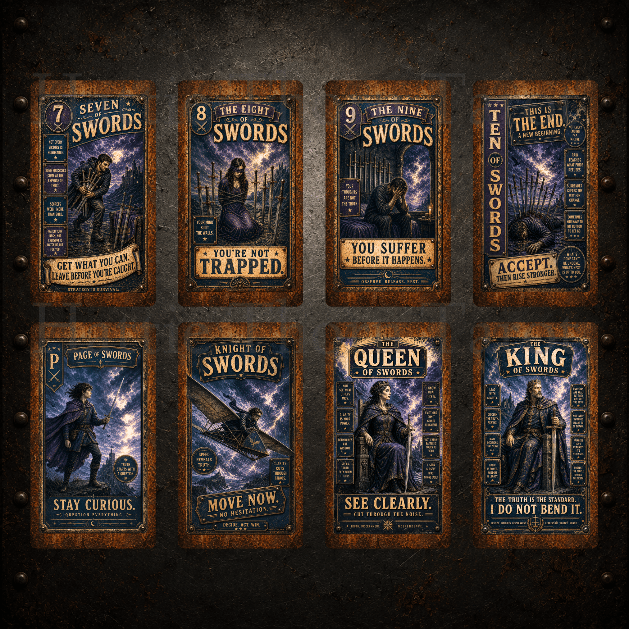 Forged in Truth Tarot ⚙️ Traditional wisdom. No - nonsense truth. Tarot messages in the style of times gone by. - Hattie Thorn Tarot