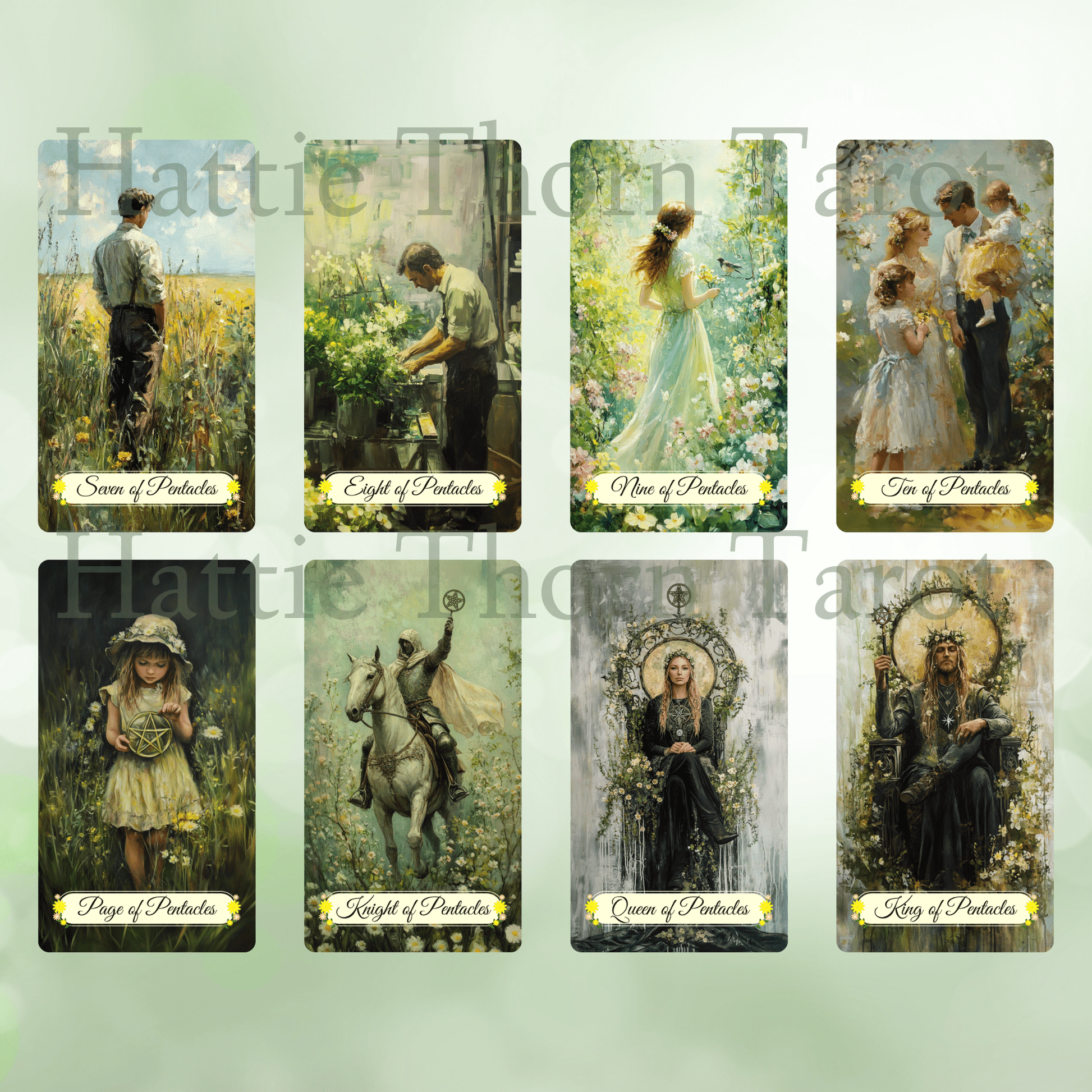 Four Seasons of Tarot – Complete Collection 🍃 A 4 - deck tarot journey through the year, inspired by the beauty of each season - Hattie Thorn Tarot