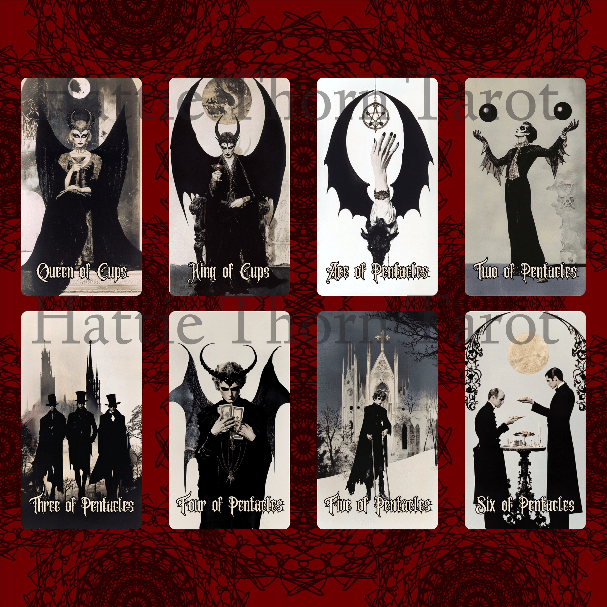 Gothic Dawn Tarot 🕯️ A 78 - card tarot deck of flickering gaslight, faded lace, and solemn beauty - Hattie Thorn Tarot