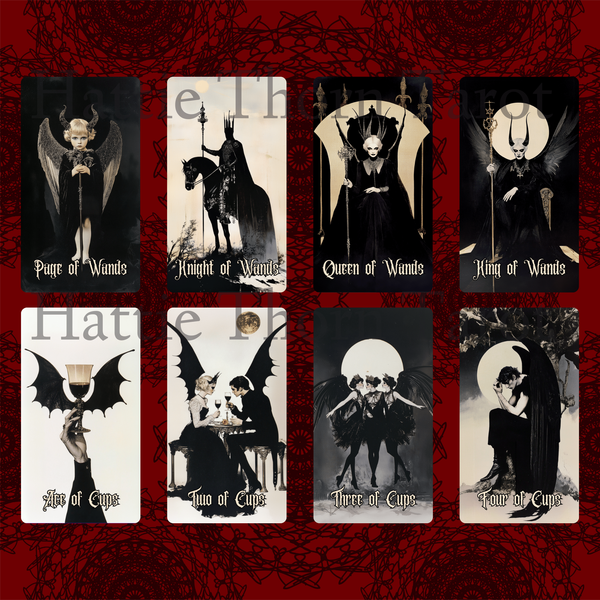 Gothic Dawn Tarot 🕯️ A 78 - card tarot deck of flickering gaslight, faded lace, and solemn beauty - Hattie Thorn Tarot