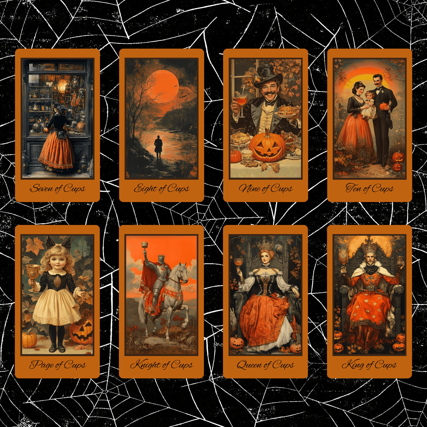 Halloween Yesteryear 🎃 A nostalgic 78 - card deck conjuring vintage Halloween mystery and magic - Hattie Thorn Tarot