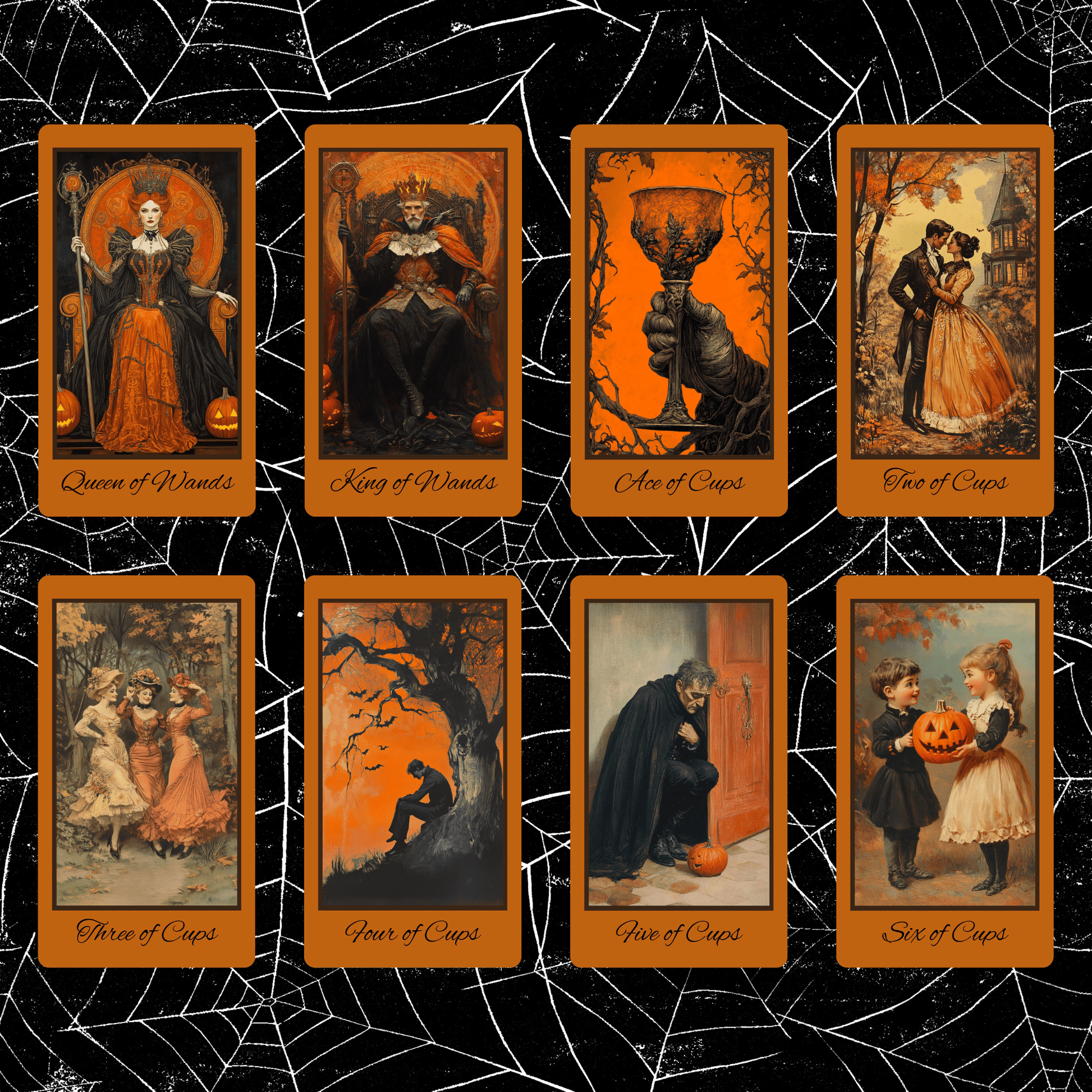 Halloween Yesteryear 🎃 A nostalgic 78 - card deck conjuring vintage Halloween mystery and magic - Hattie Thorn Tarot