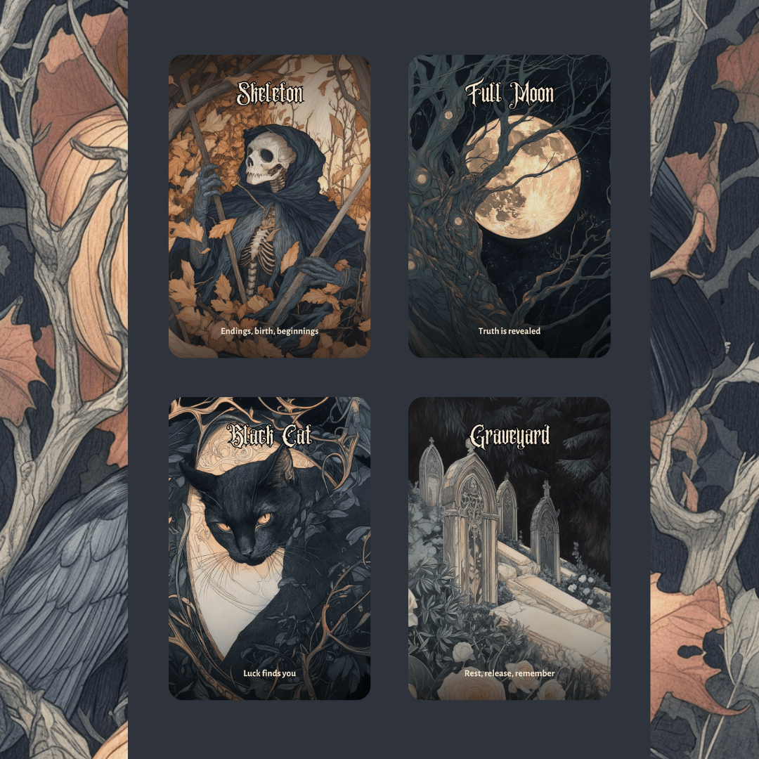 Hallowmere Oracle 🌫️ A 50 - card oracle deck of spectral whispers and Victorian secrets. - Hattie Thorn Tarot