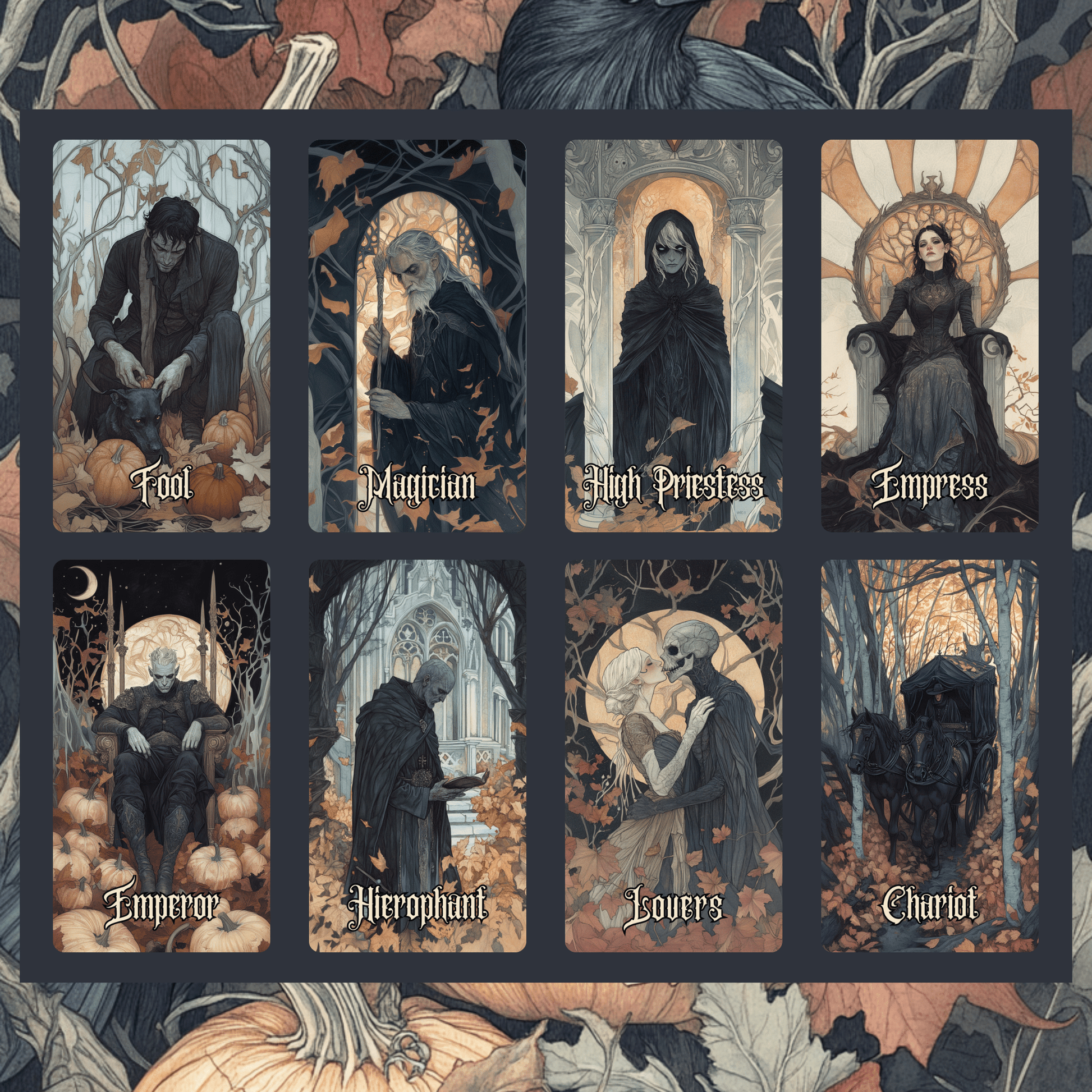 Hallowmere Tarot 🌫️ A 78 - card tarot deck steeped in candlelight, mystery, and Victorian mourning magic. - Hattie Thorn Tarot
