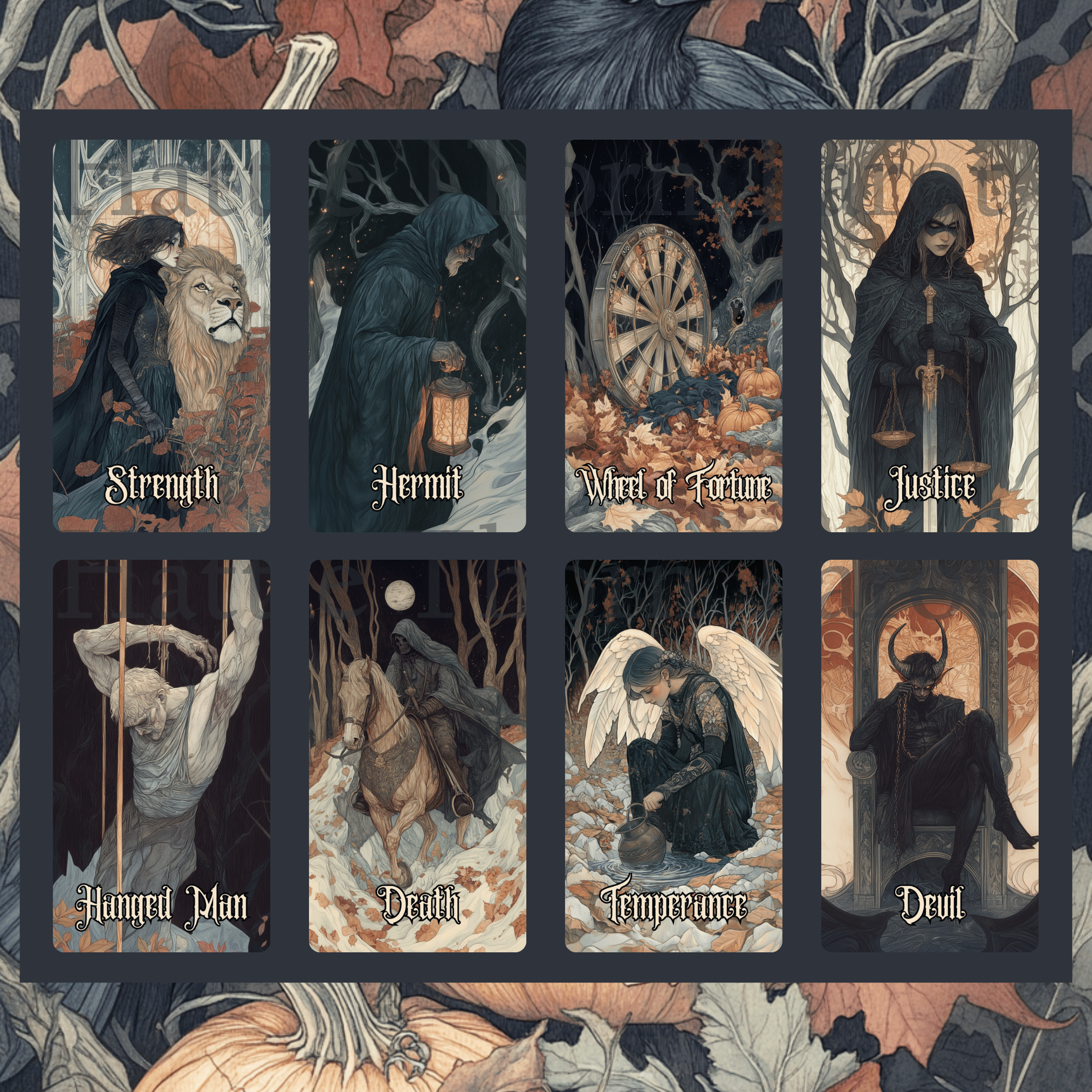 Hallowmere Tarot & Oracle Bundle 🕸️ A haunted 2 - deck set for readings bathed in candlelight and Victorian sorrow. - Hattie Thorn Tarot