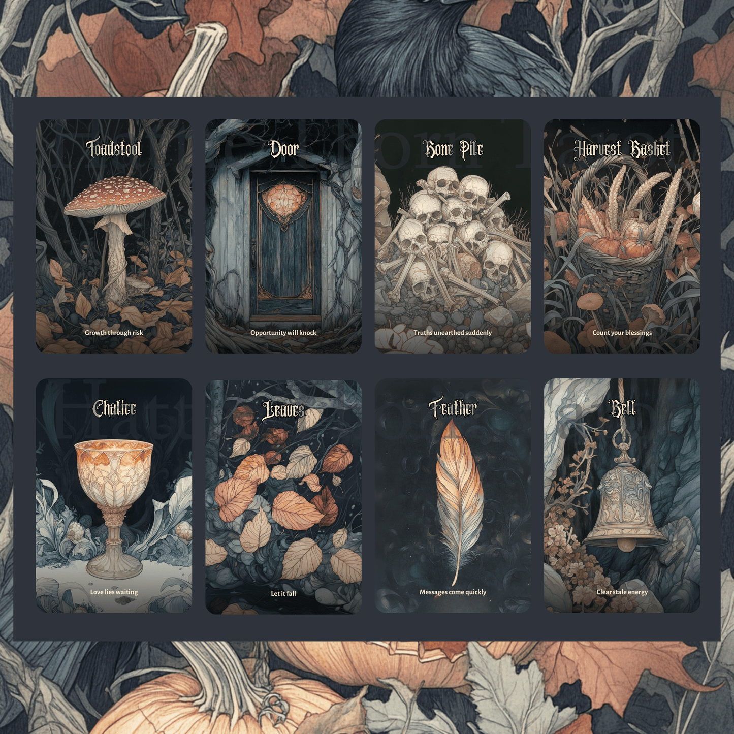 Hallowmere Tarot & Oracle Bundle 🕸️ A haunted 2 - deck set for readings bathed in candlelight and Victorian sorrow. - Hattie Thorn Tarot