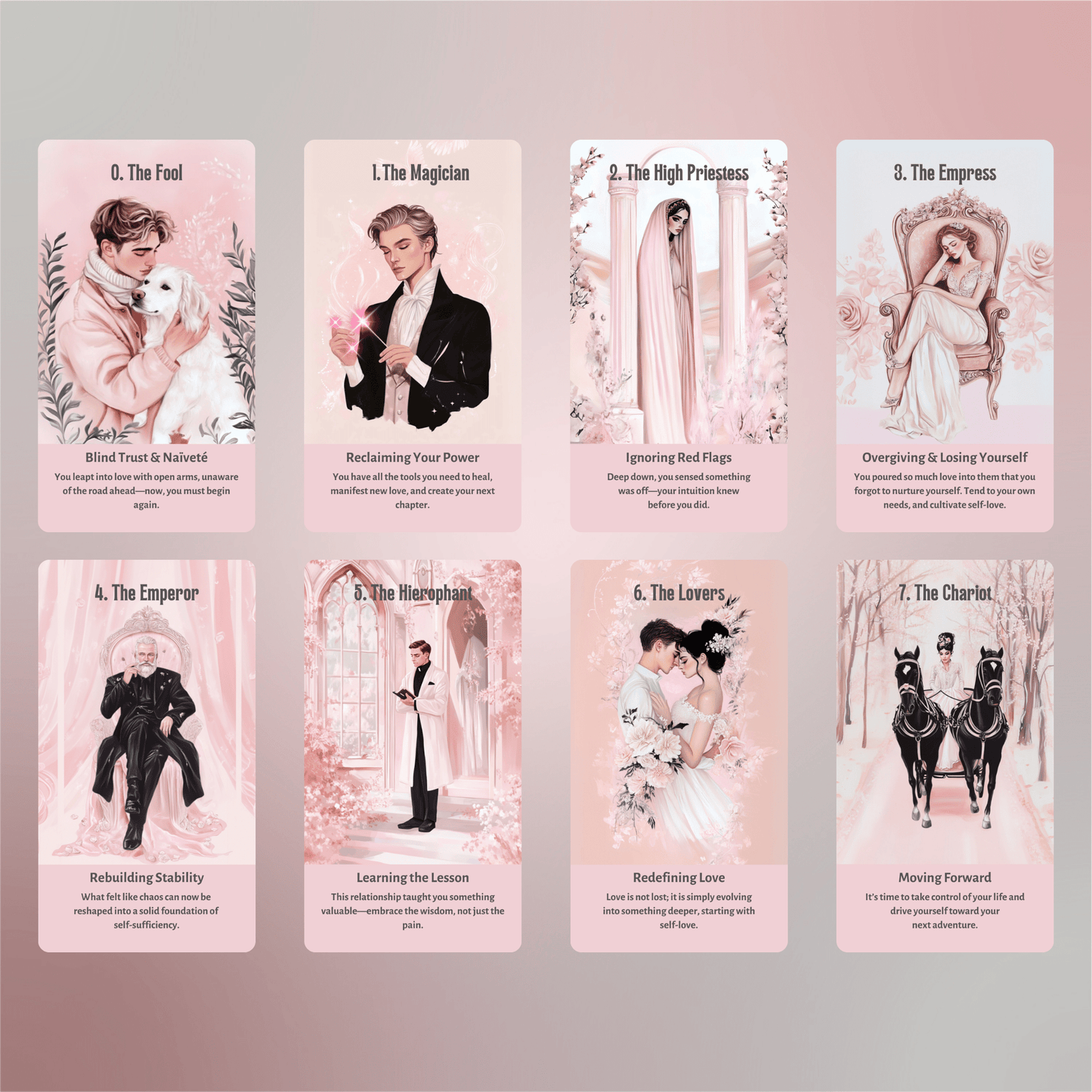 Heartbreak Tarot 💔 A 78 - card deck for navigating love lost, painful truths, and emotional rebirth - Hattie Thorn Tarot