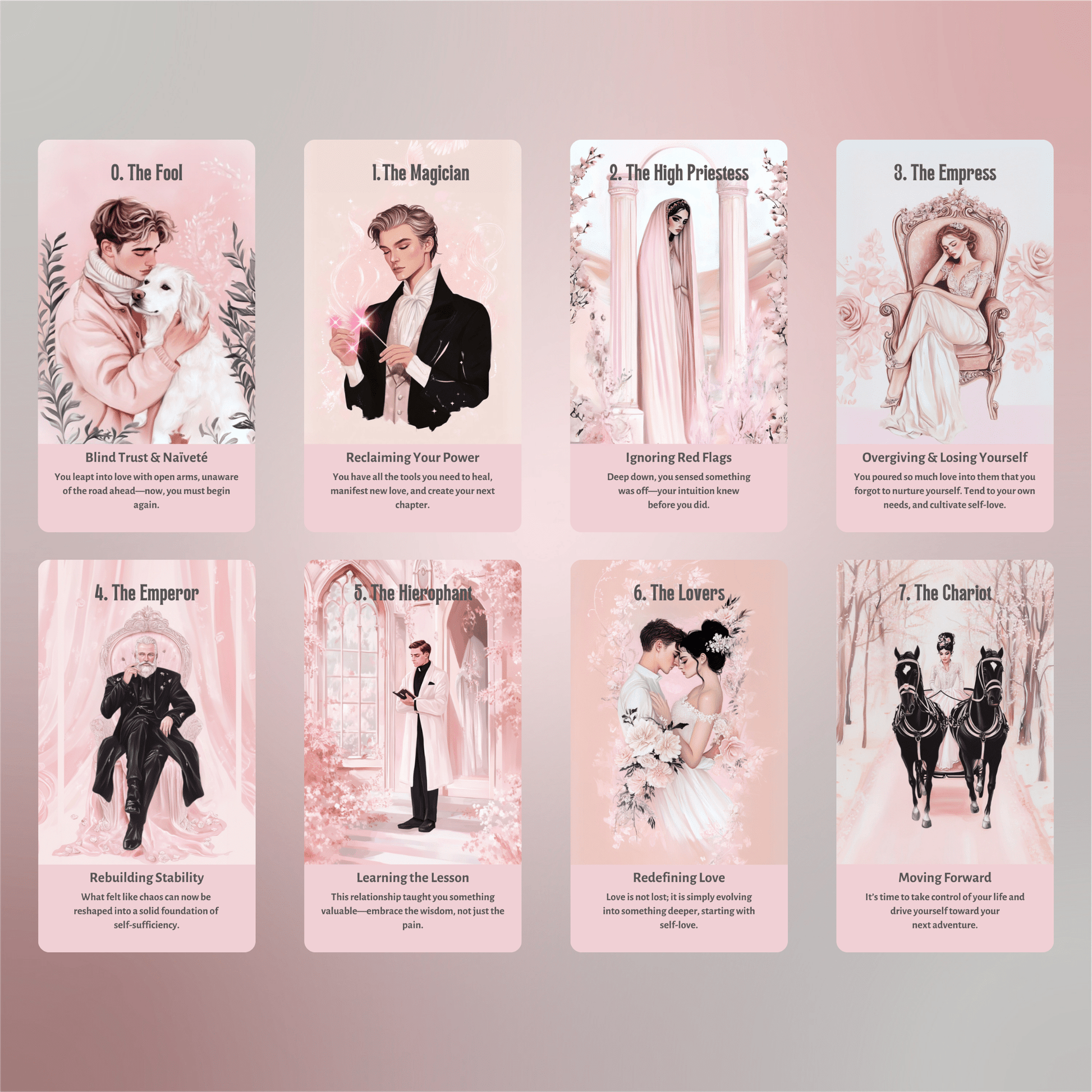 Heartbreak Tarot 💔 A 78 - card deck for navigating love lost, painful truths, and emotional rebirth - Hattie Thorn Tarot