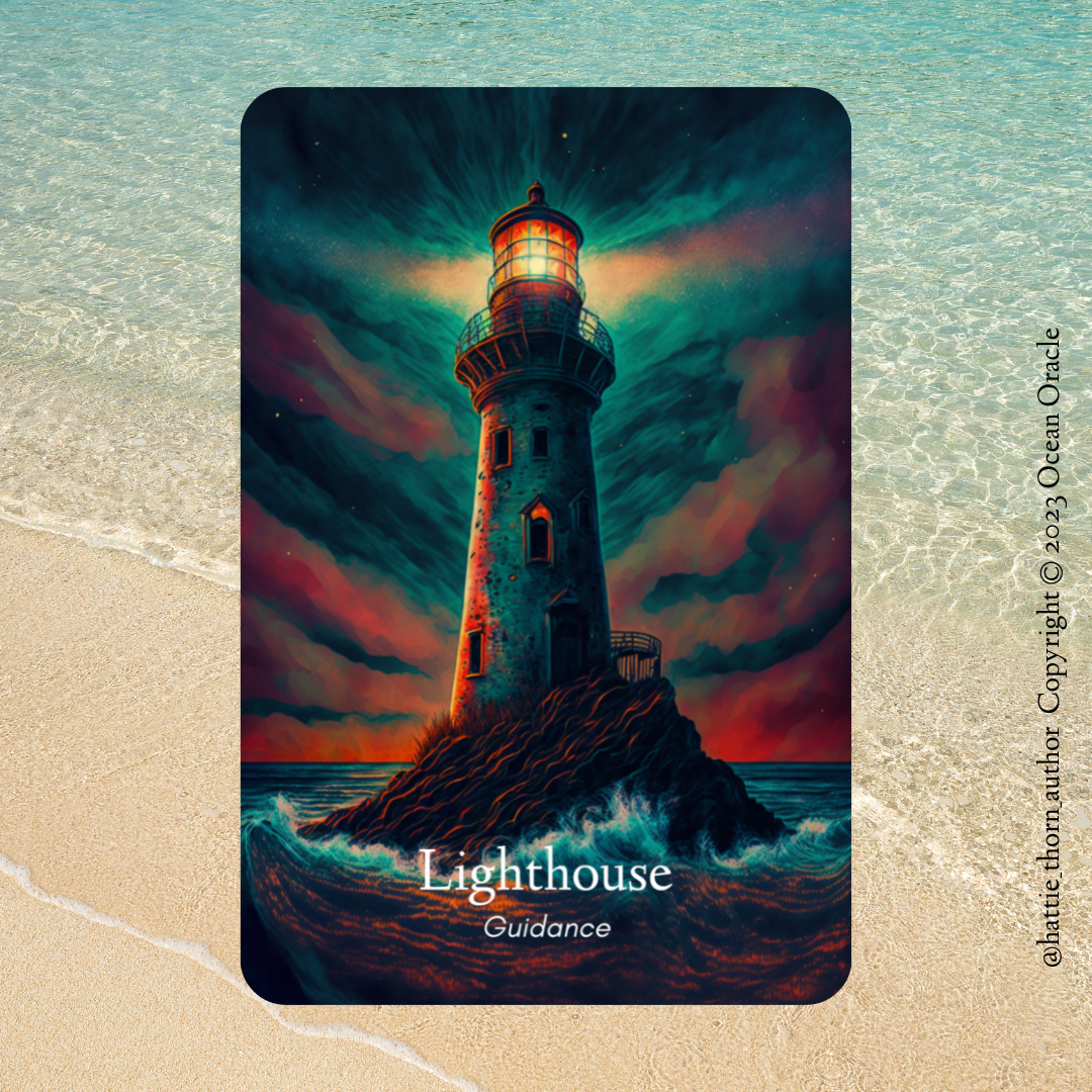 The Ocean Oracle Deck by Hattie Thorn. Original Design 45 Card Deck Including Fully Detailed Booklet and Ocean Oracle Rigid Box
