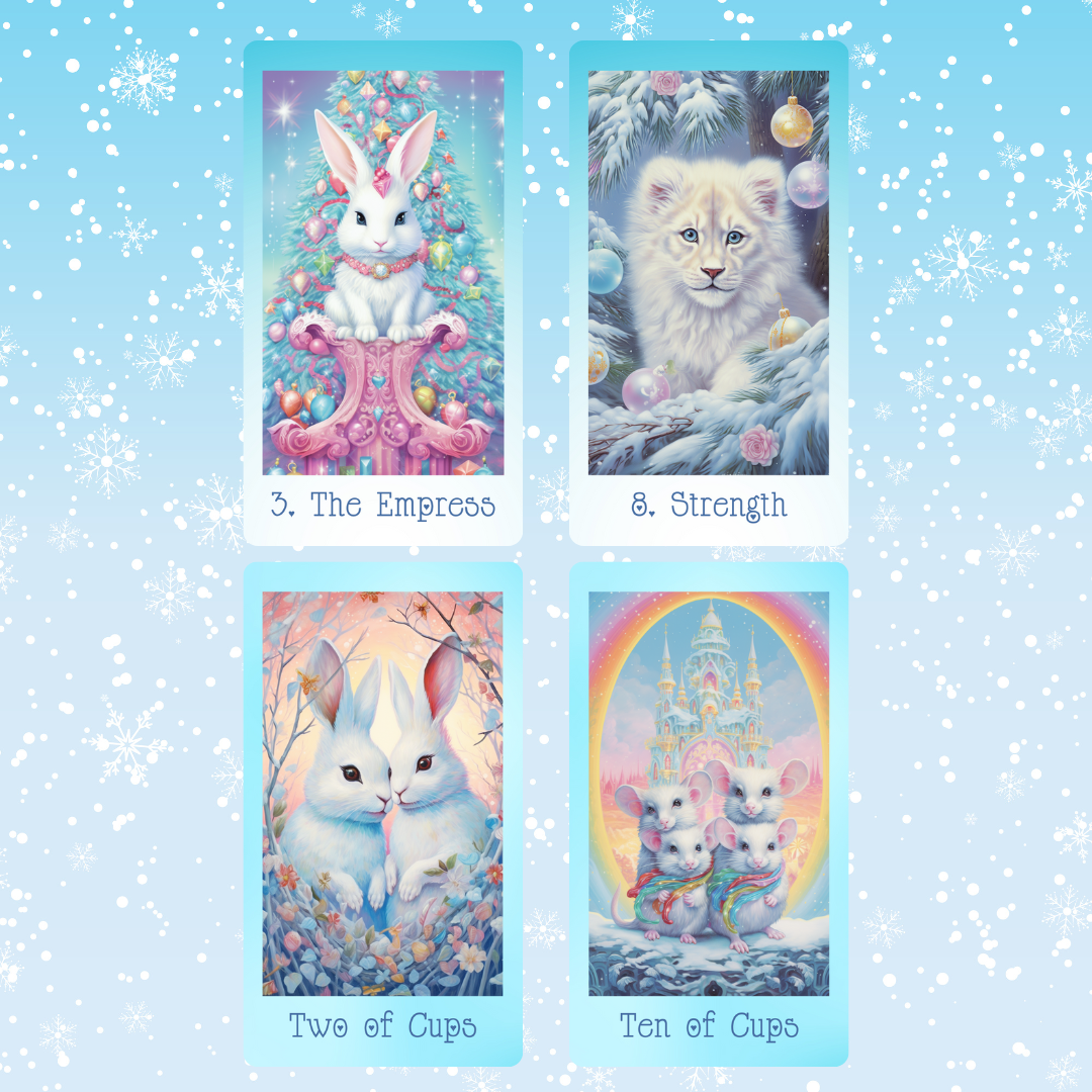Winter Spice Tarot by Hattie Thorn. Original Design 78 Card Deck inc W