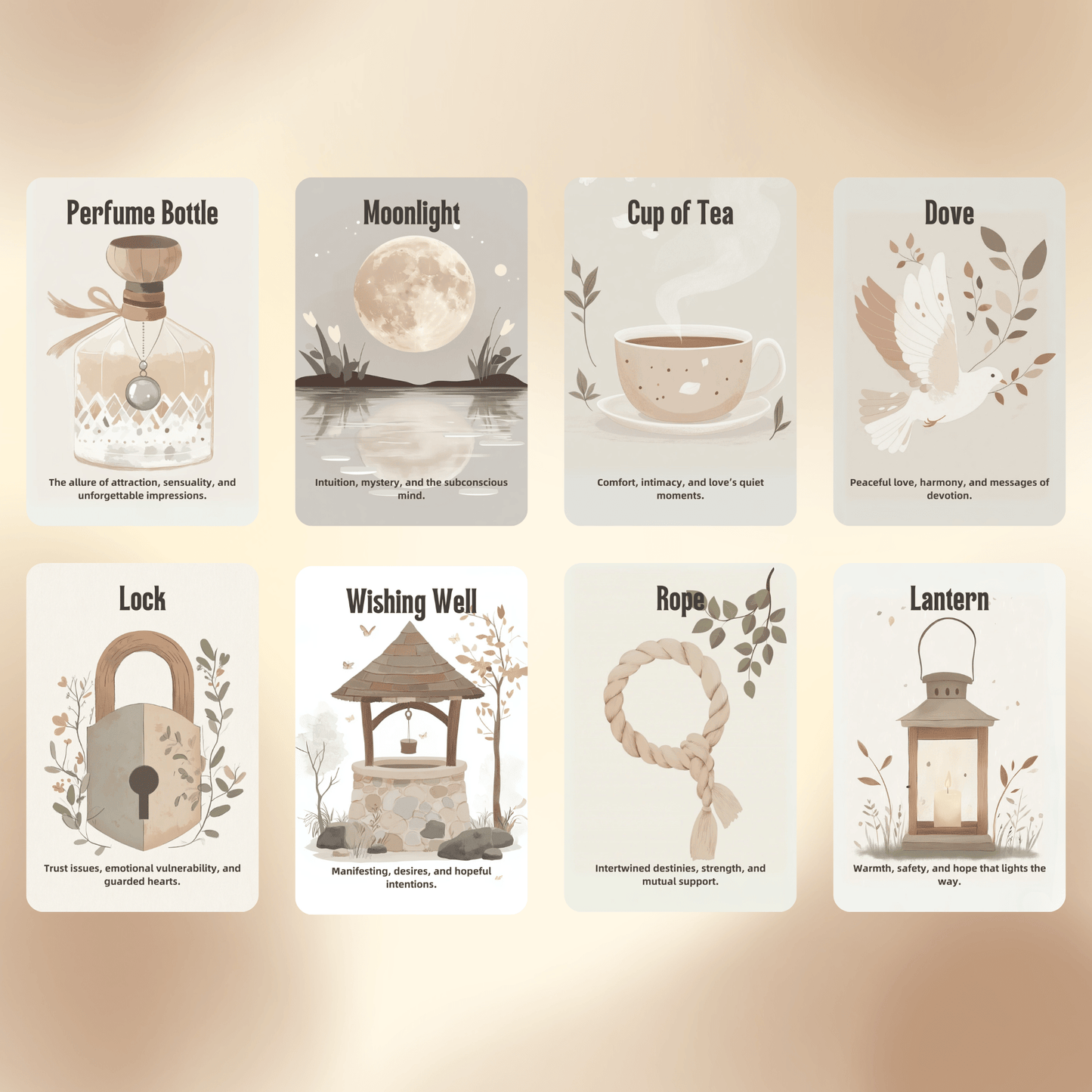 Kindred Spirit Oracle ☕ A 50 - card oracle deck of warmth, simplicity, and gentle, present - moment truth - Hattie Thorn Tarot