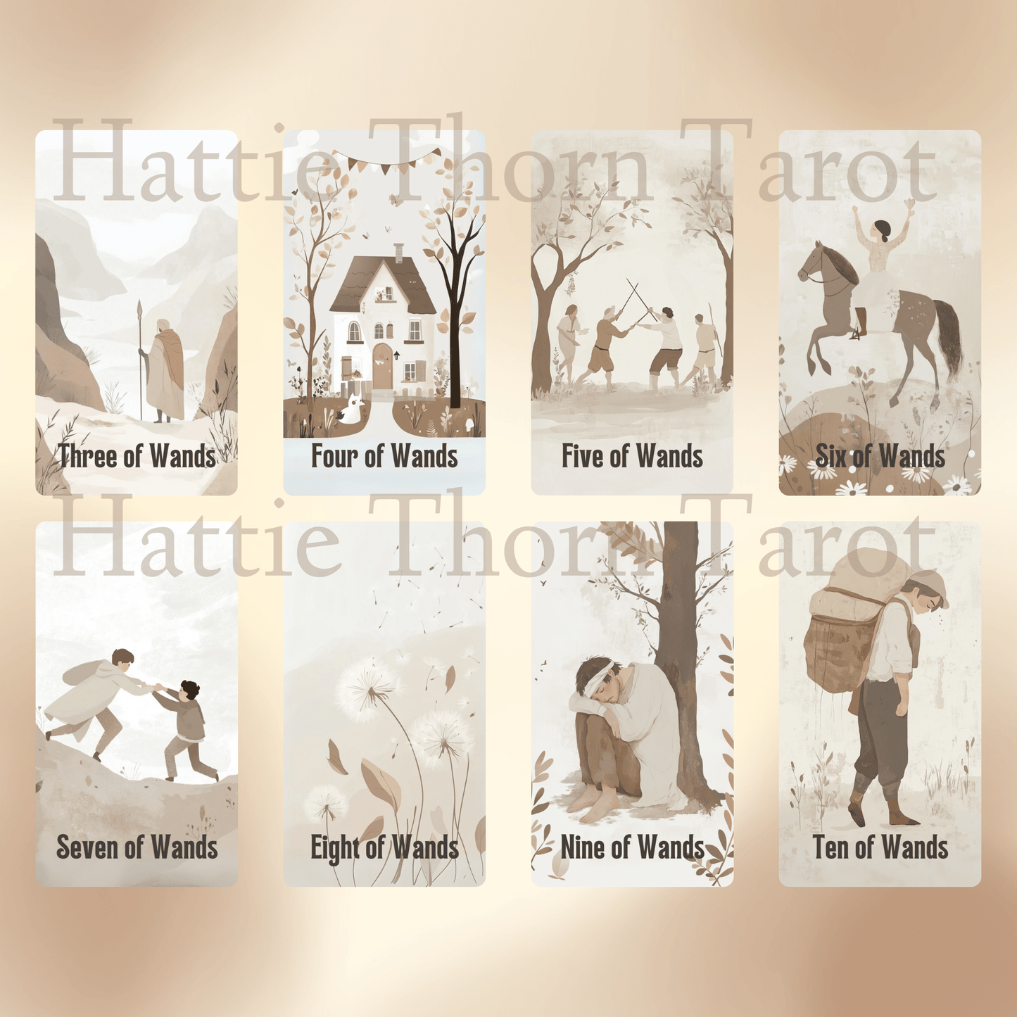 Kindred Spirit Tarot ☕ A 78 - card tarot deck for gentle guidance, heartfelt reflection, and soft, soul - soothing insight - Hattie Thorn Tarot