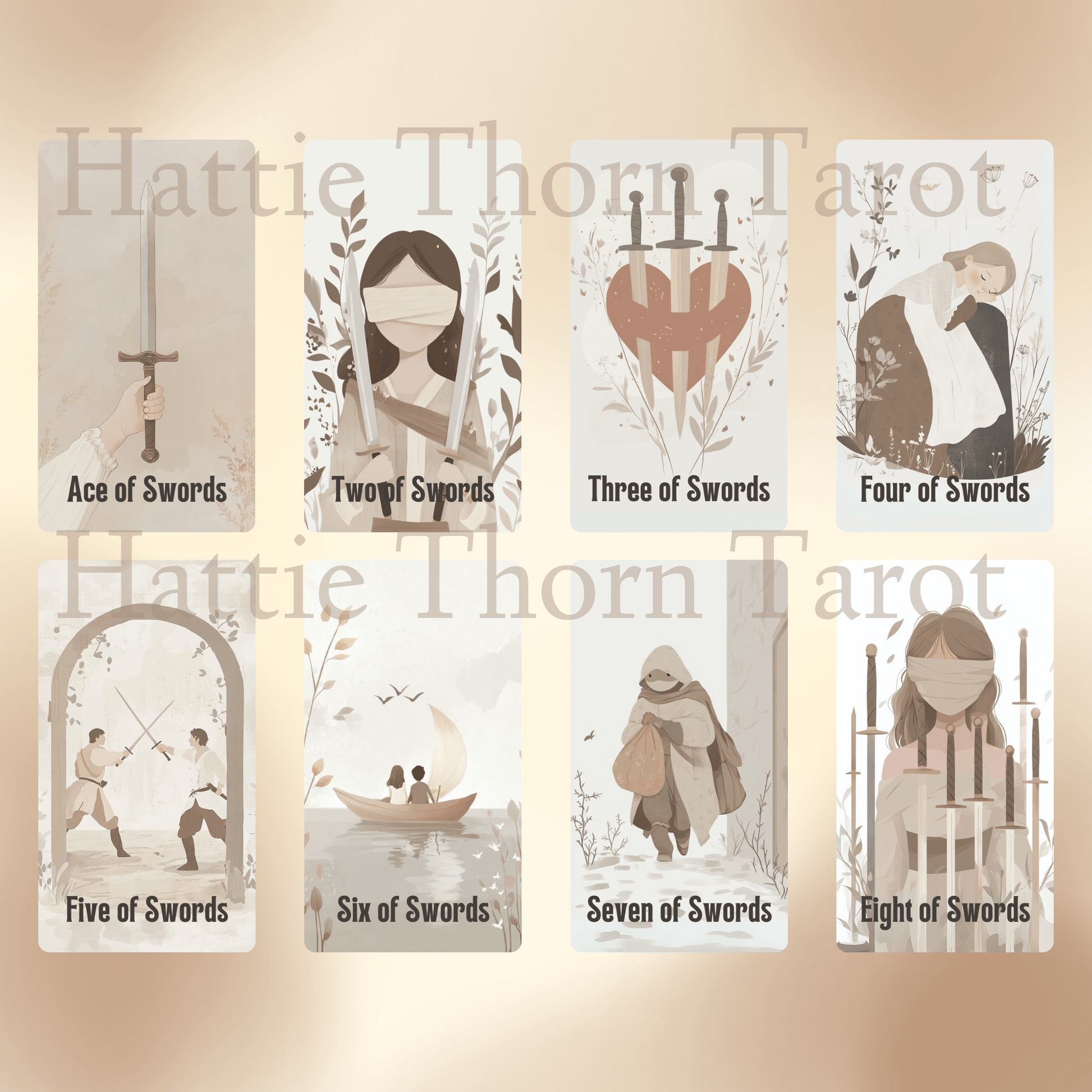 Kindred Spirit Tarot ☕ A 78 - card tarot deck for gentle guidance, heartfelt reflection, and soft, soul - soothing insight - Hattie Thorn Tarot