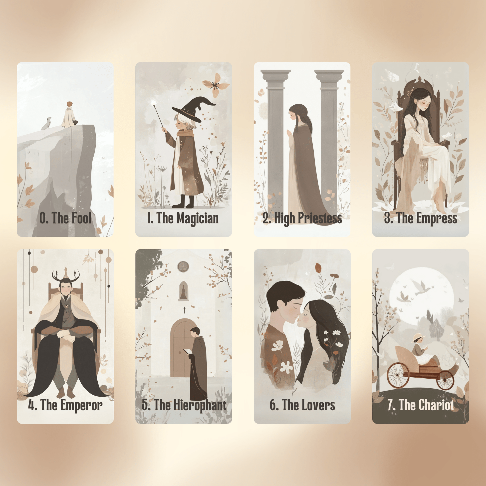 Kindred Spirit Tarot & Oracle Bundle ☕ A cozy 2 - deck bundle of gentle insight, slow living, and soul - soothing scenes - Hattie Thorn Tarot